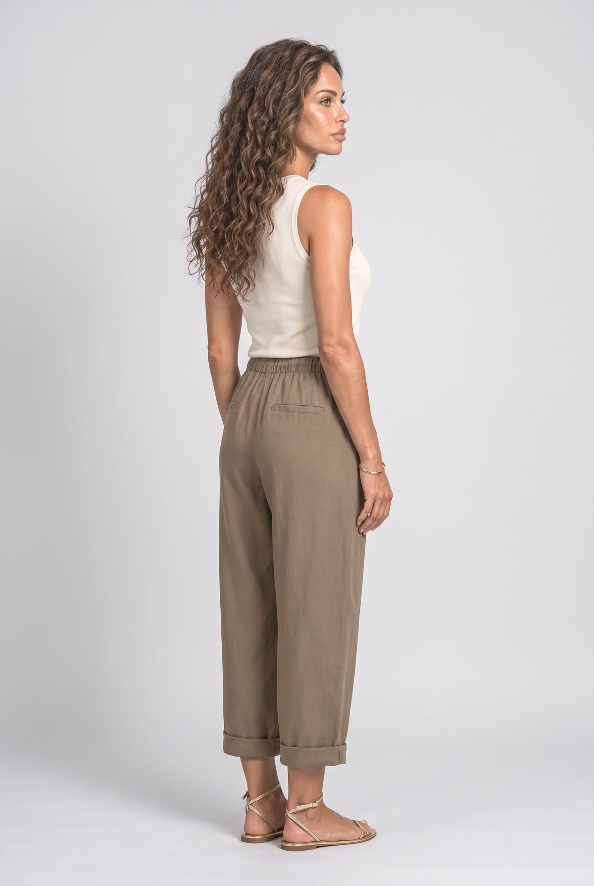 Wide Leg Pants, back view