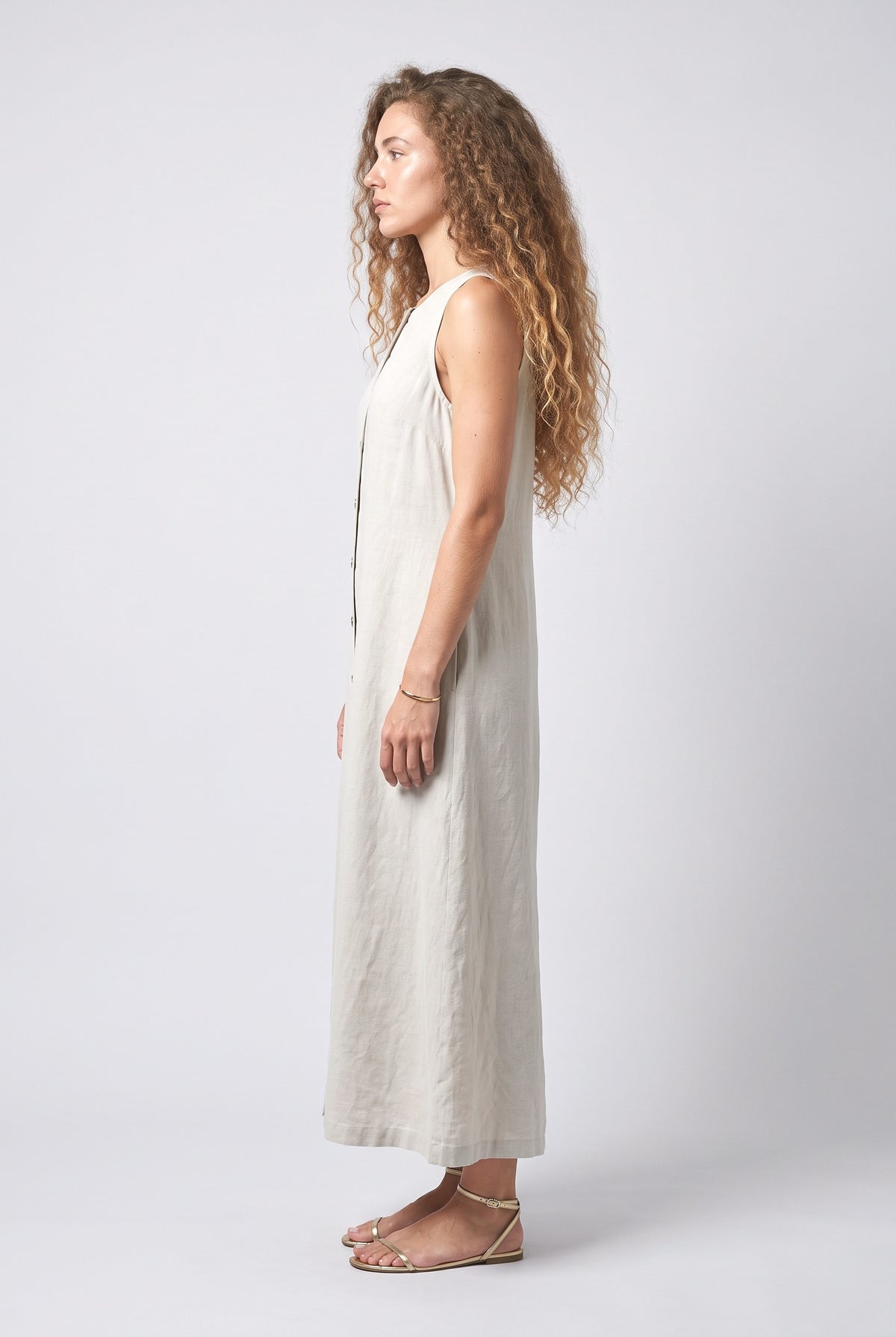 Sleeveless Maxi Dress, back view