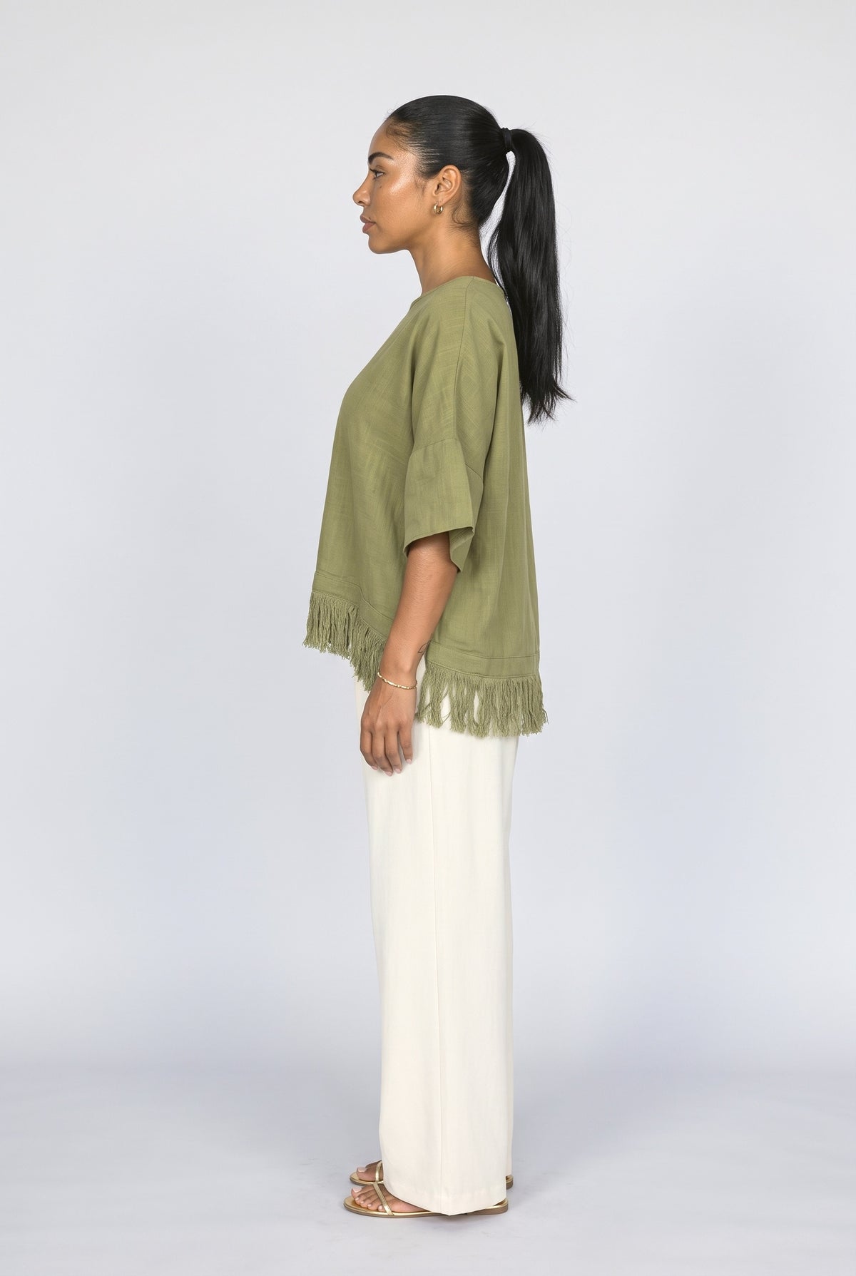 Fringe Blouse, back view