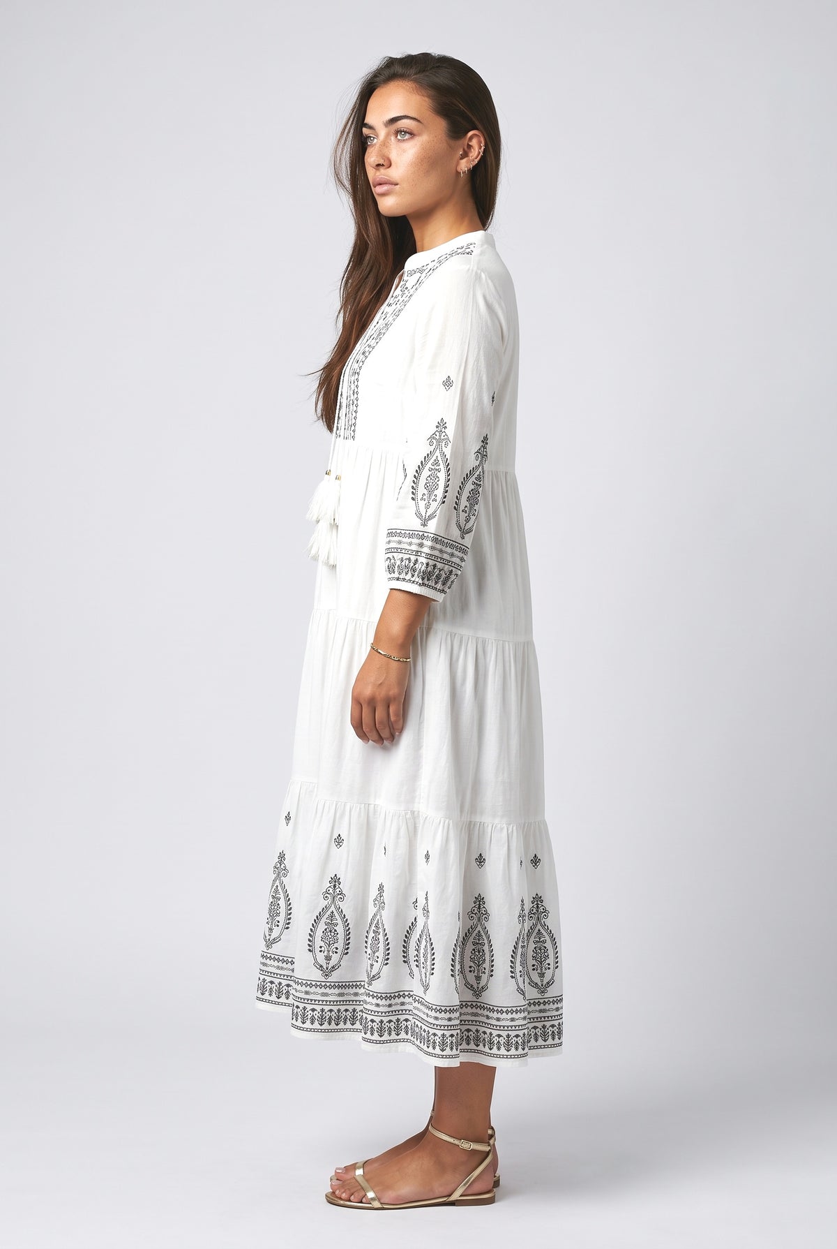 Tiered Maxi Dress, back view