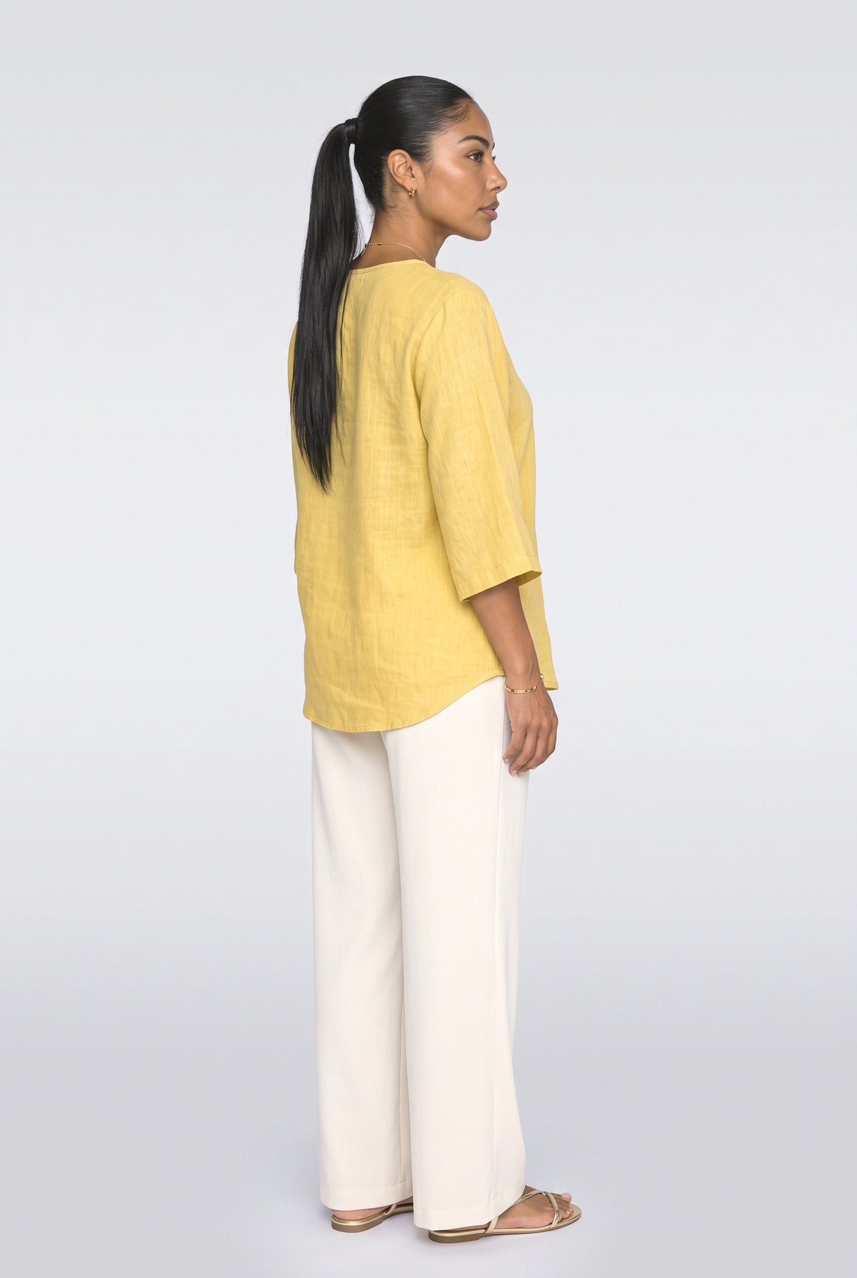 V-Neck Blouse, back view