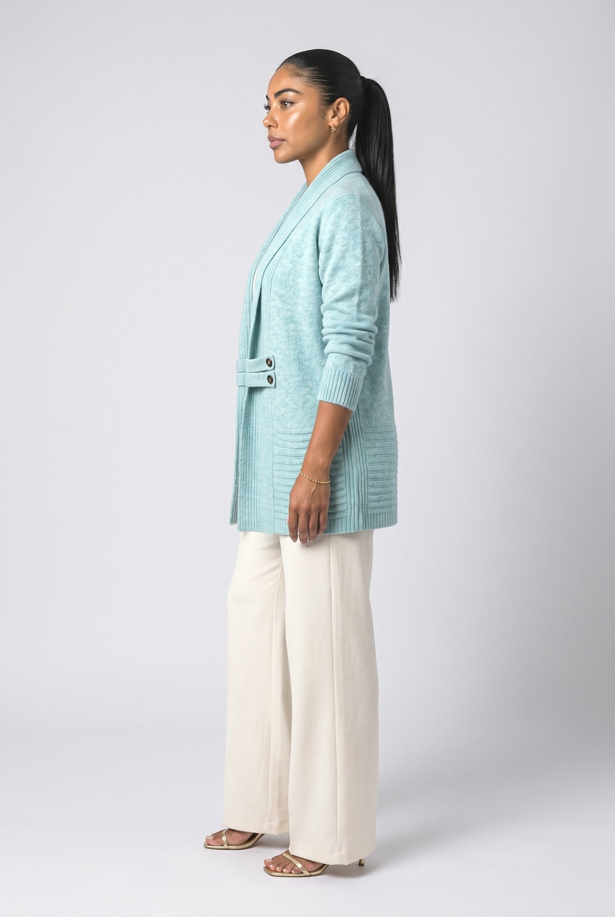 Knit Cardigan, back view