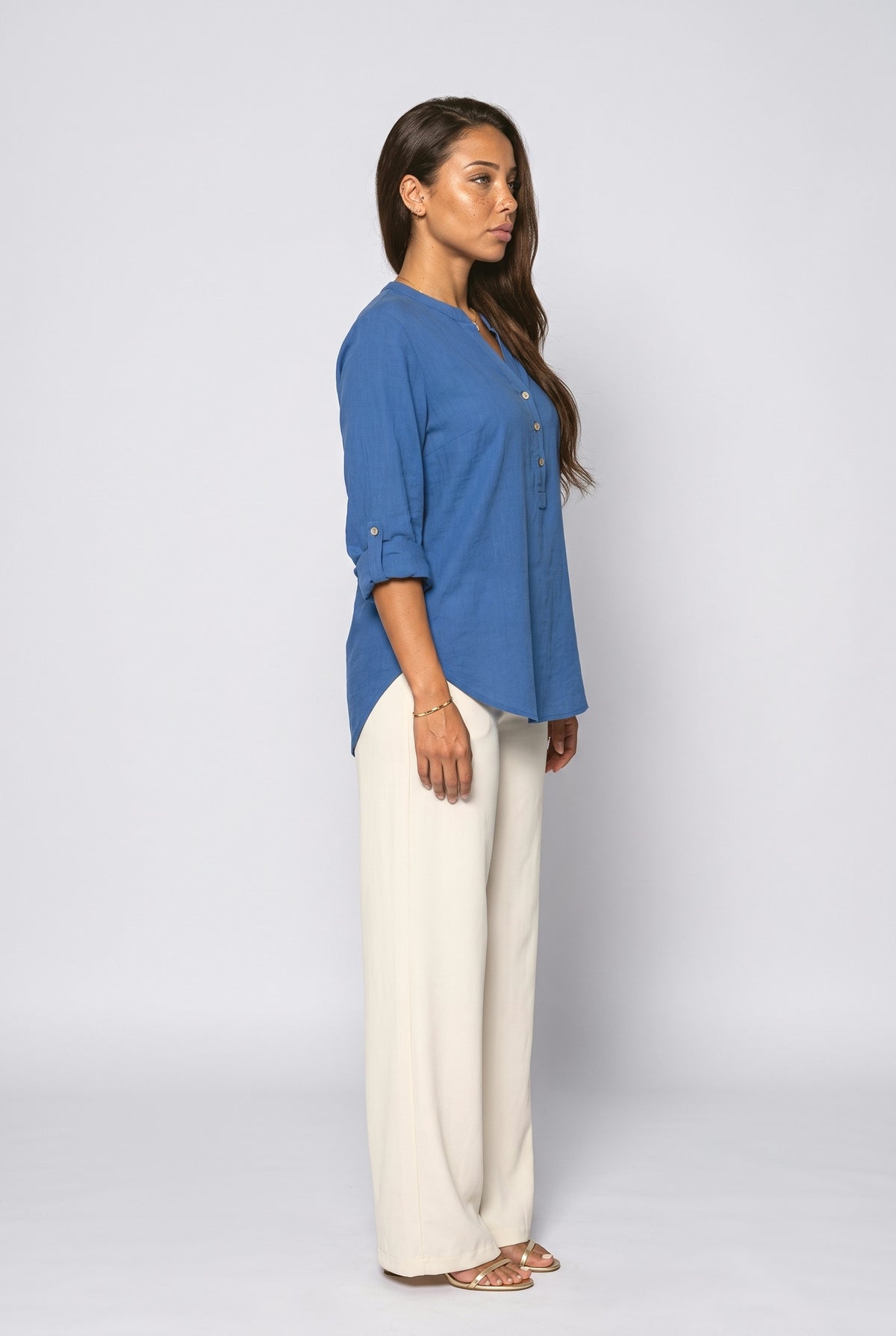 V-Neck Blouse, back view