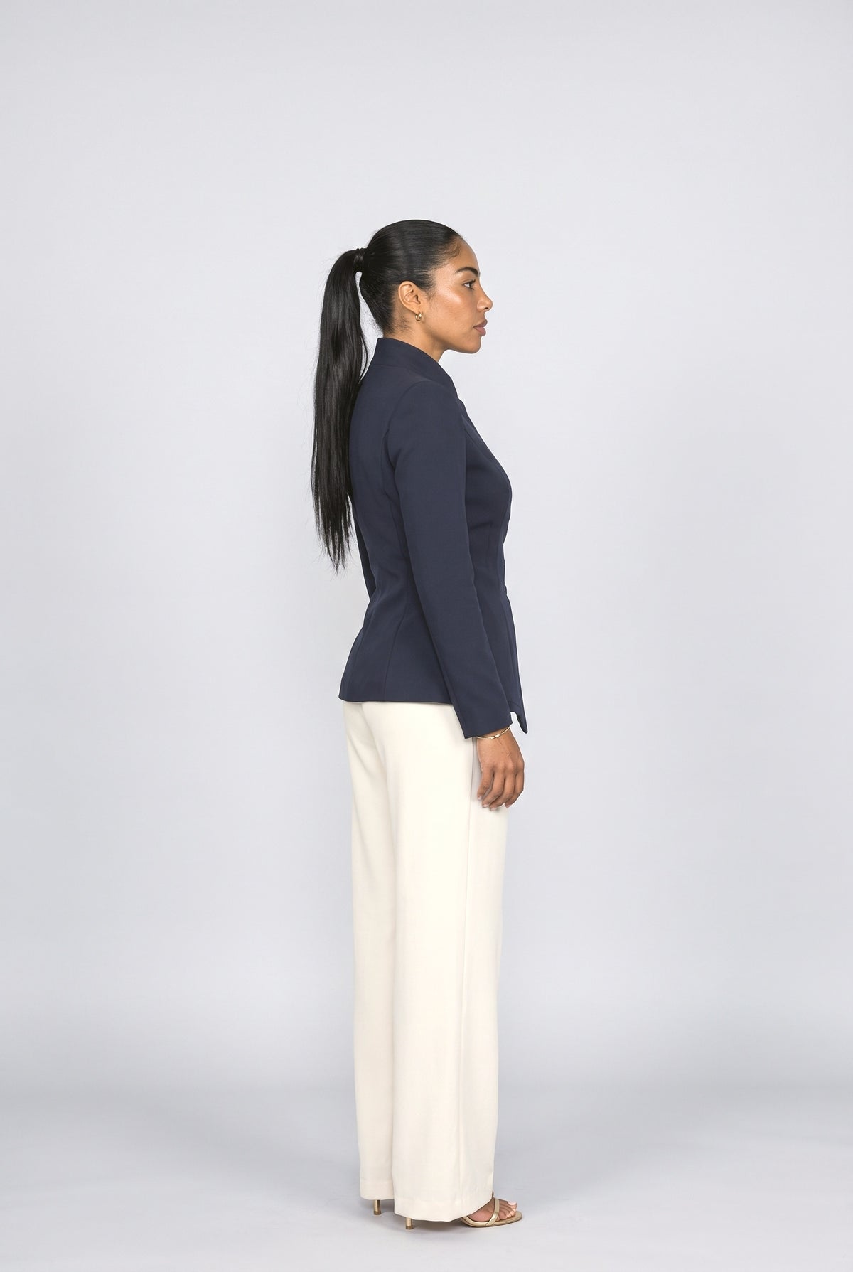 Asymmetric Women's Blazer, back view