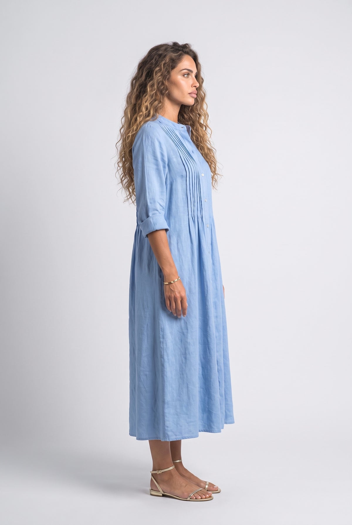 Flowy Midi Dress, back view