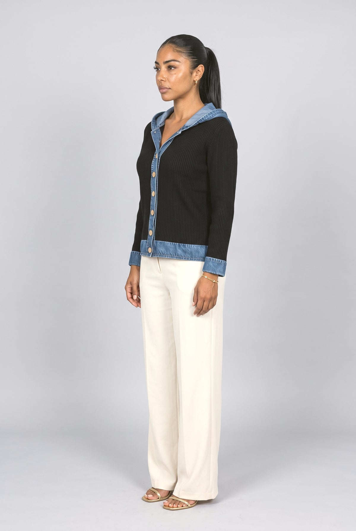 Knit Cardigan, back view