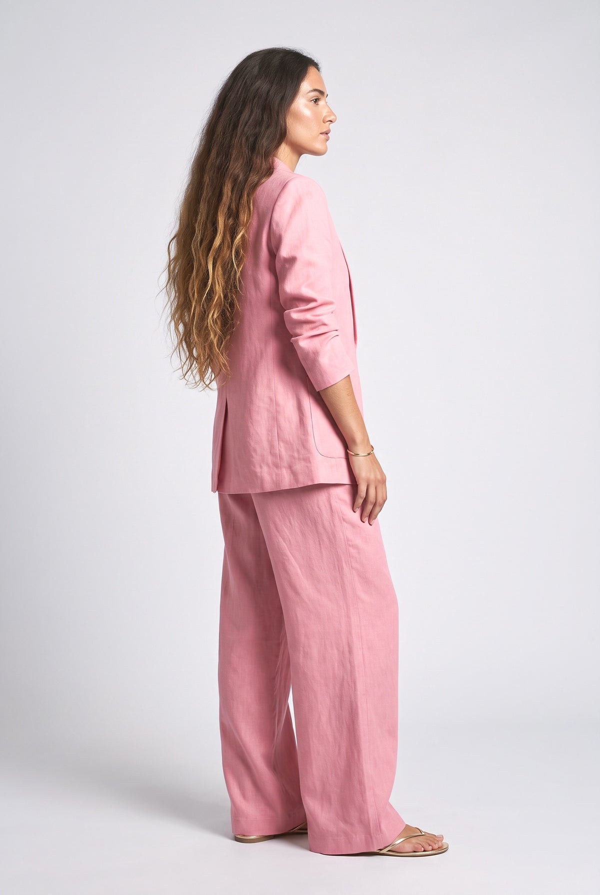 Pleated Two Piece Outfit, back view