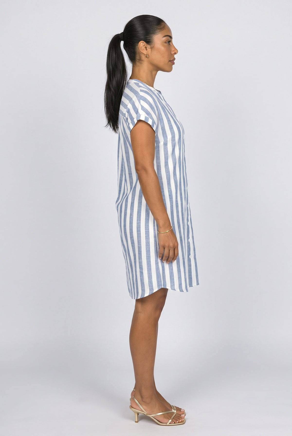 Striped Summer Dress, back view
