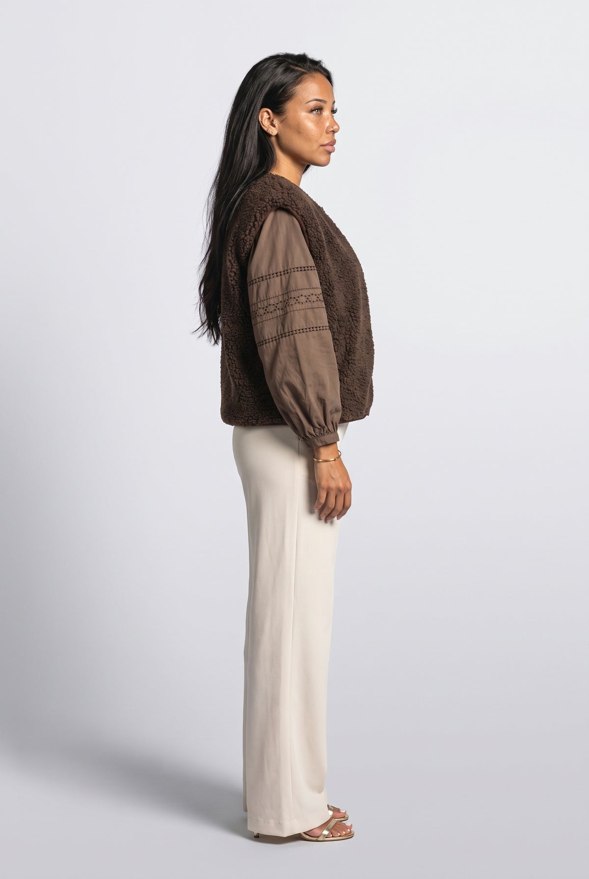 Sleeveless Bomber Jacket, back view