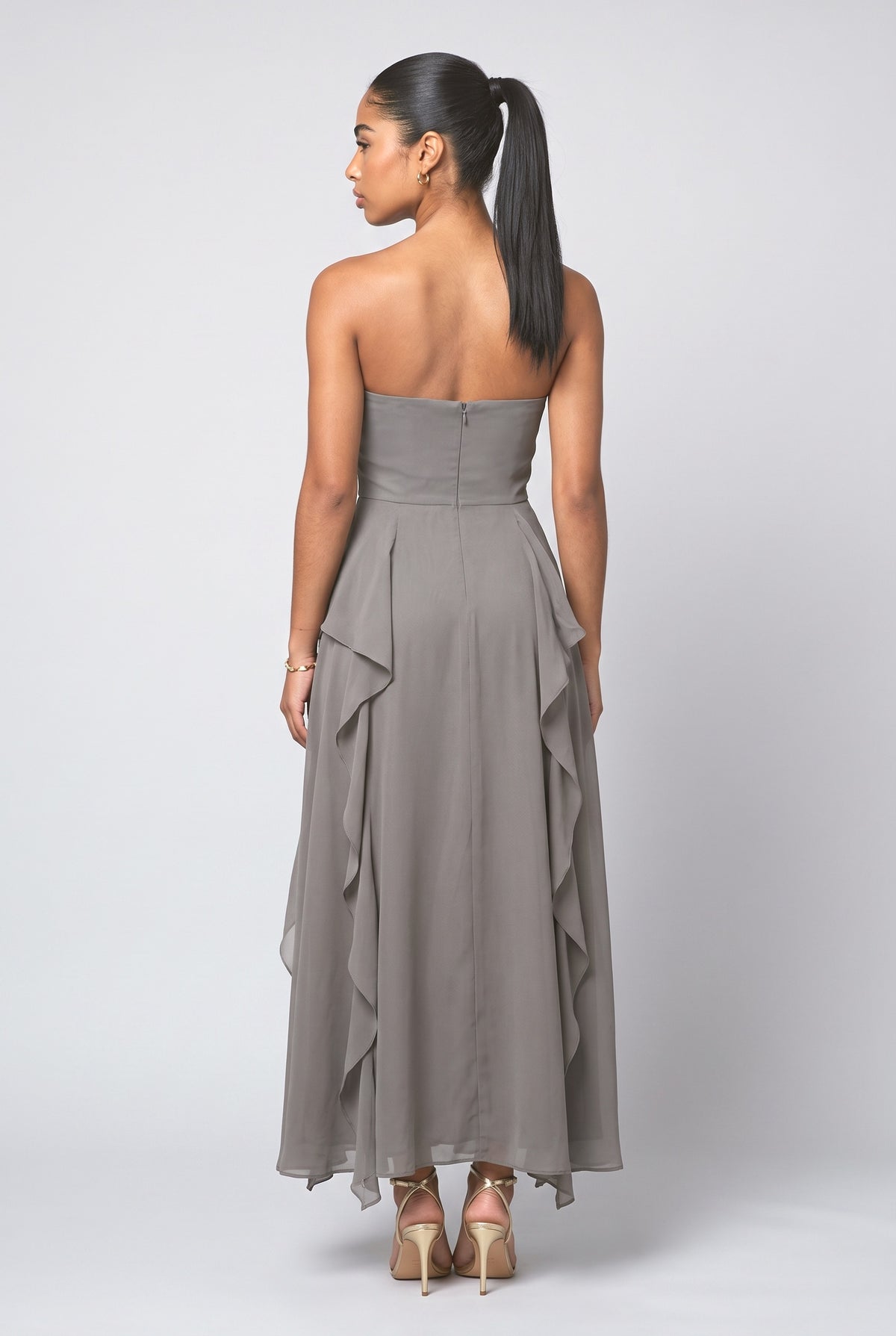 Slit Maxi Dress, back view