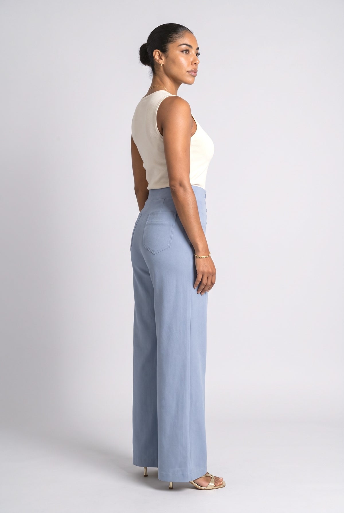 Wide Leg Pants, back view