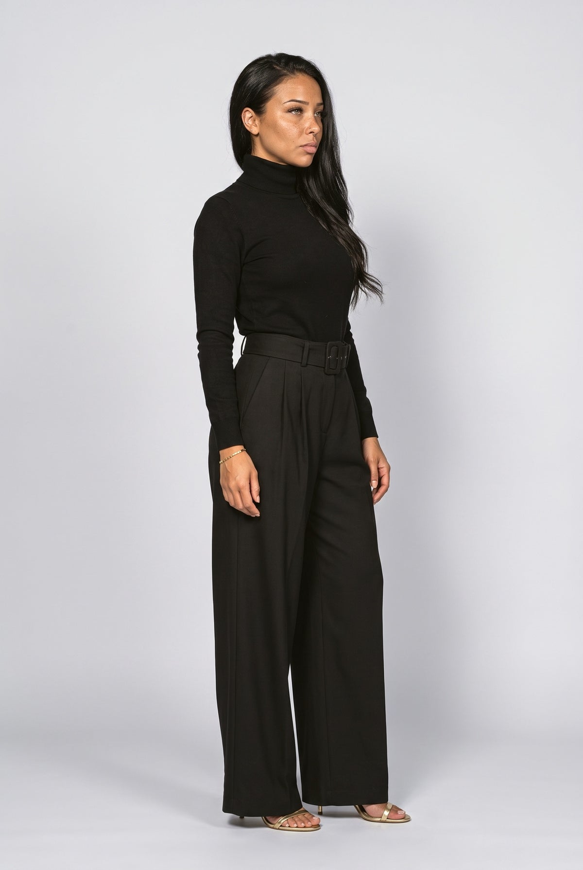 Turtleneck Two Piece Outfit, back view