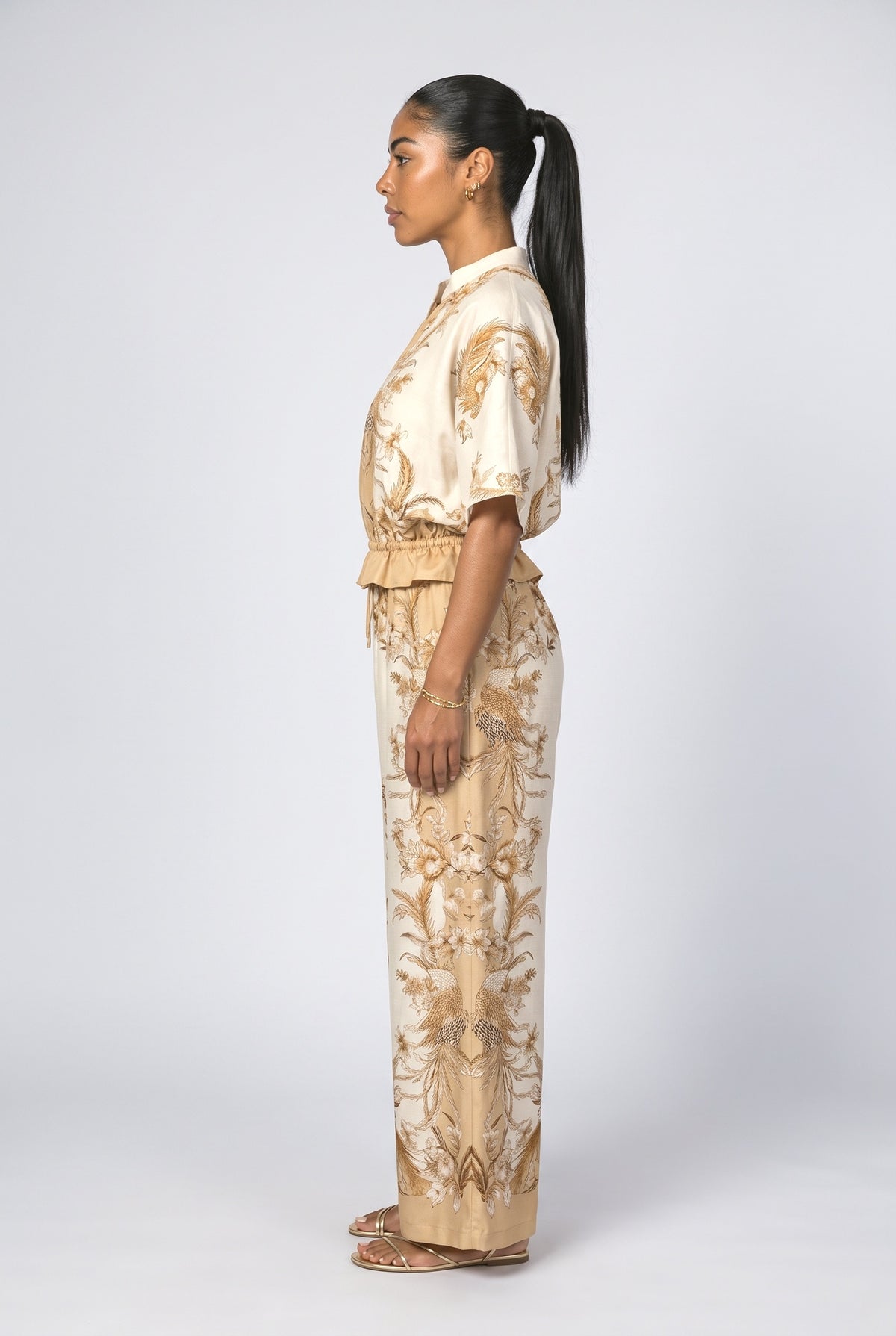Floral Two Piece Outfit, back view