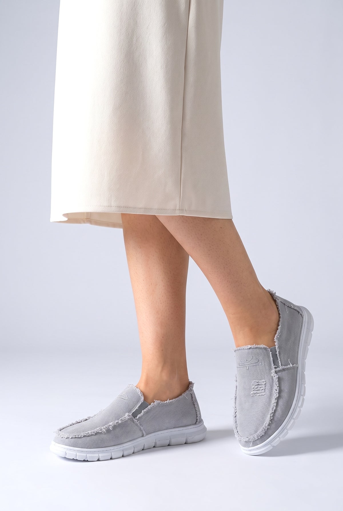 Loafers Women, worn, shown to scale