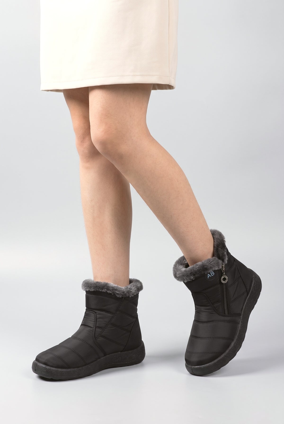 Ankle Boots, worn, shown to scale