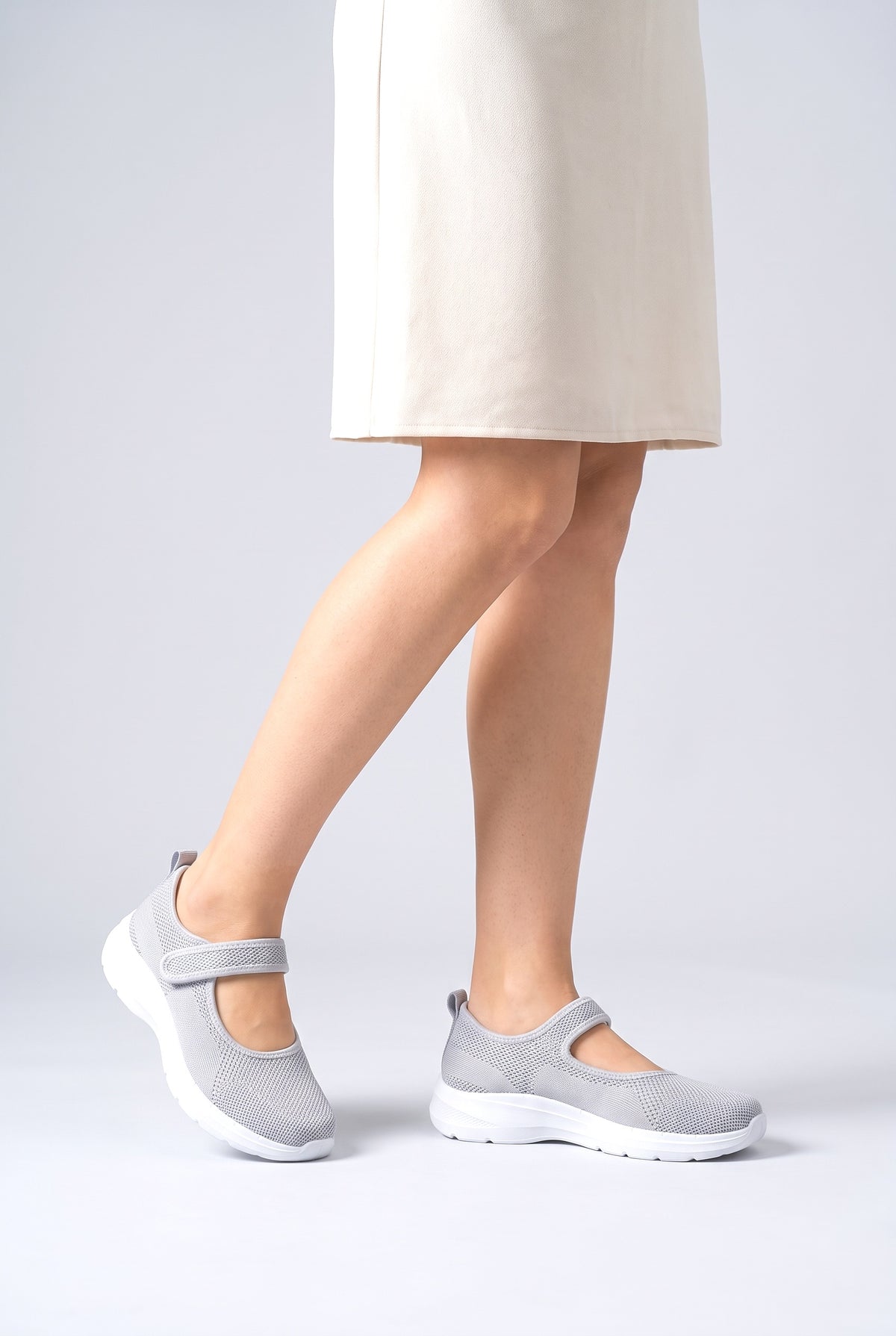 Mesh Chunky Sneakers, worn, shown to scale