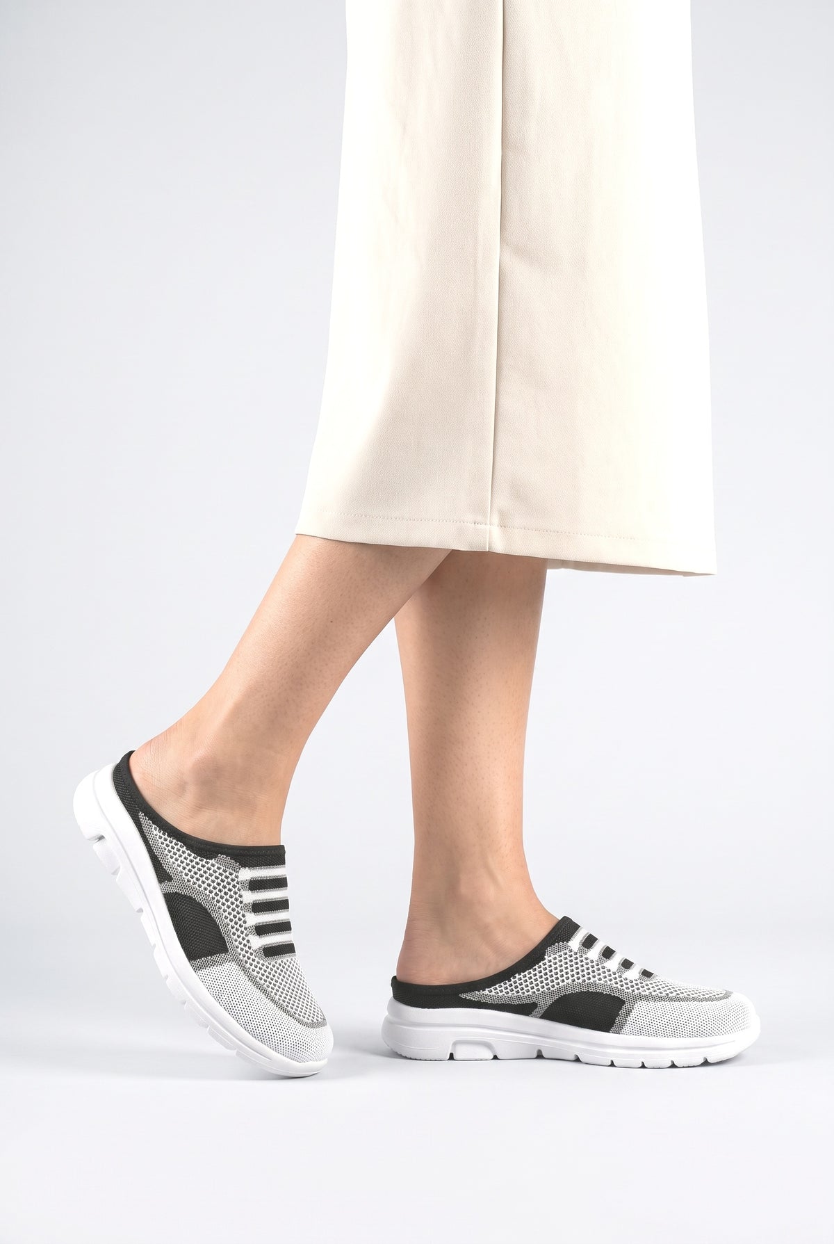 Mule Shoes, worn, shown to scale