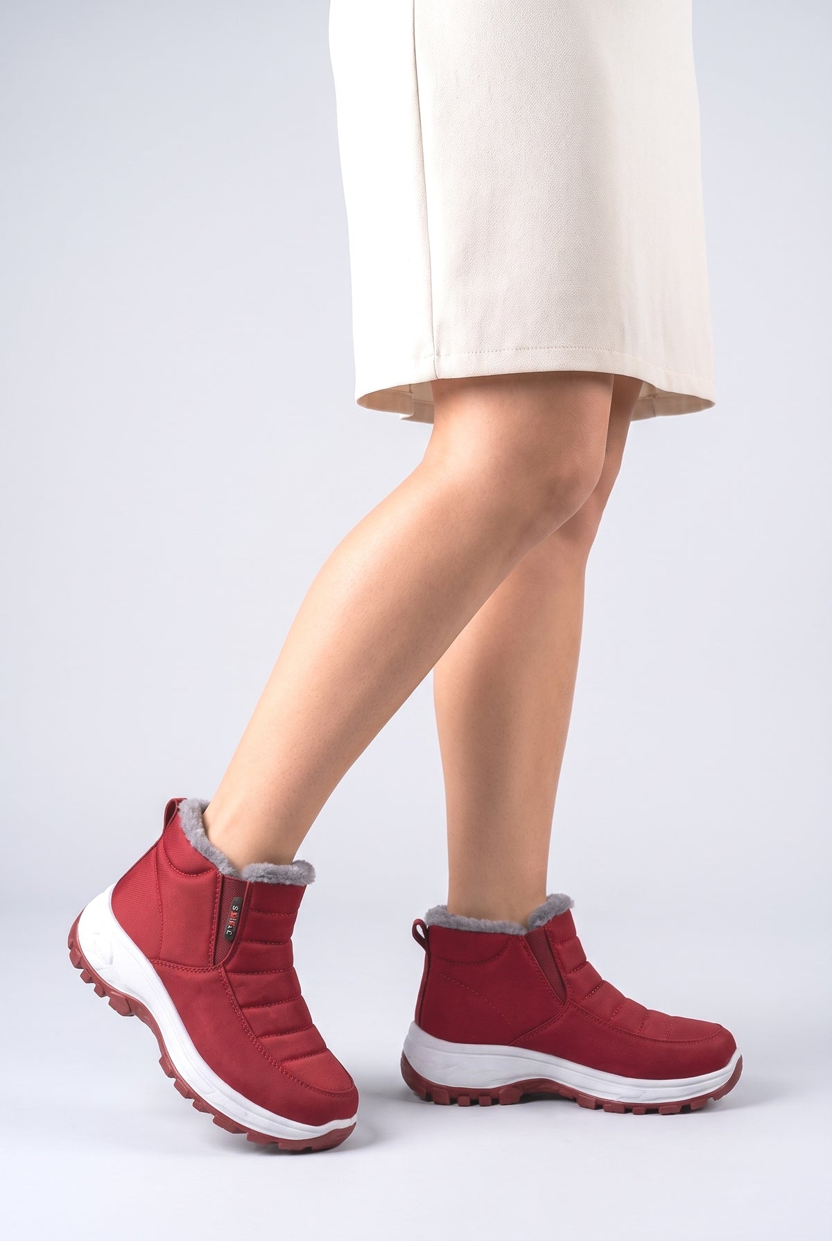 Ankle Boots, worn, shown to scale