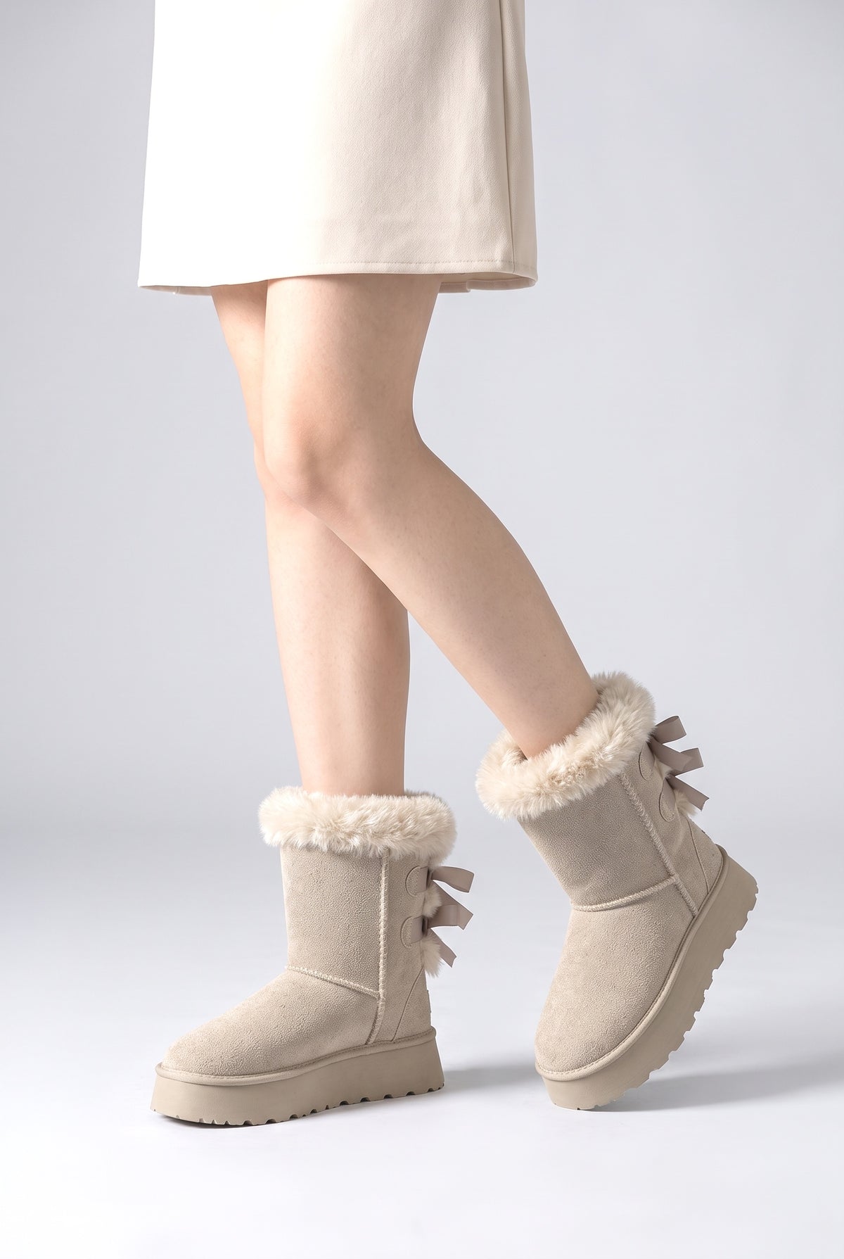 Women's Boots, worn, shown to scale