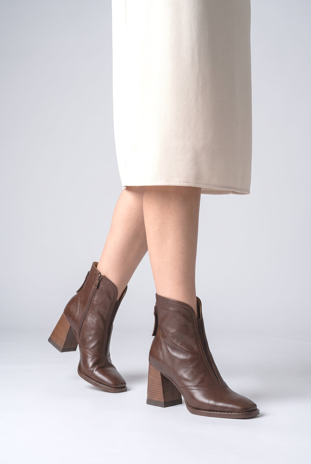 Ankle Boots, worn, shown to scale