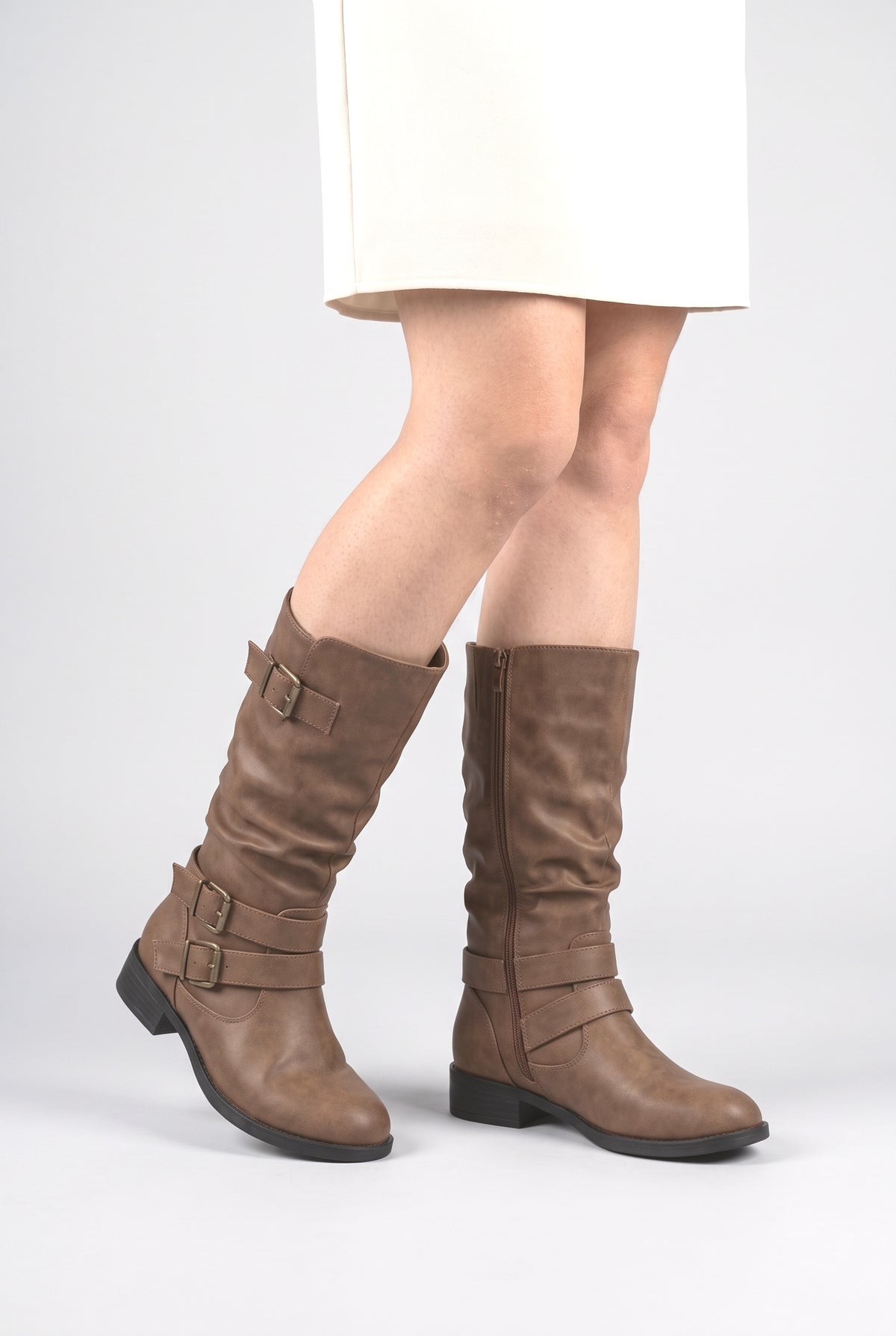 Women's Boots, worn, shown to scale