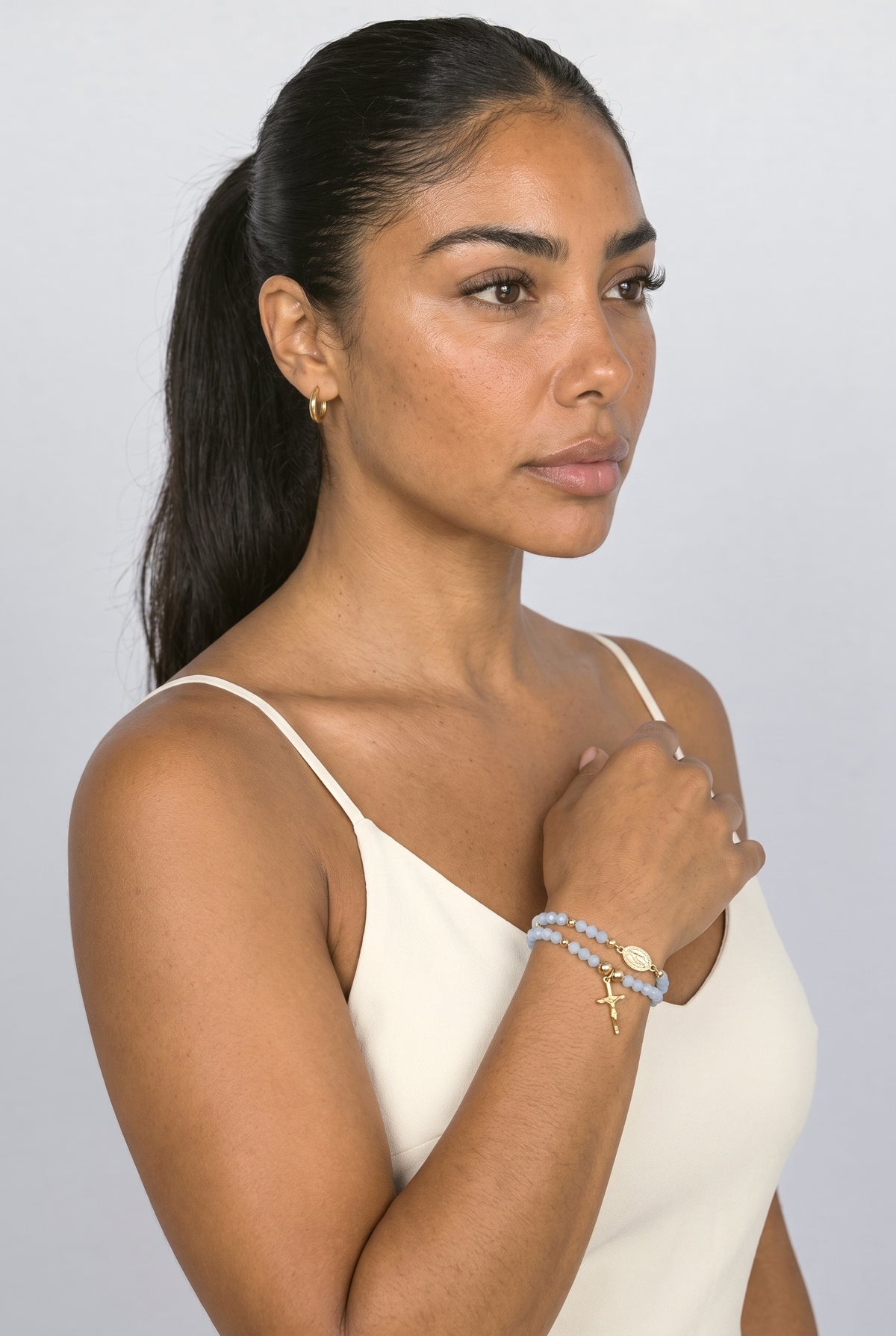 Charm Bracelet, worn, shown to scale