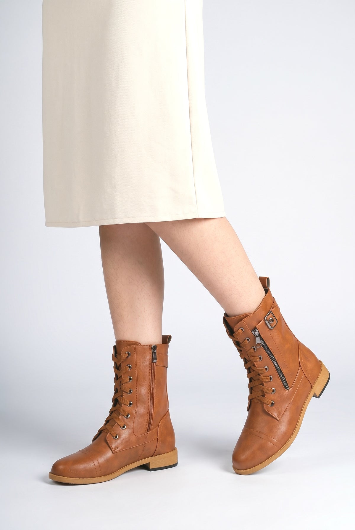 Ankle Boots, worn, shown to scale
