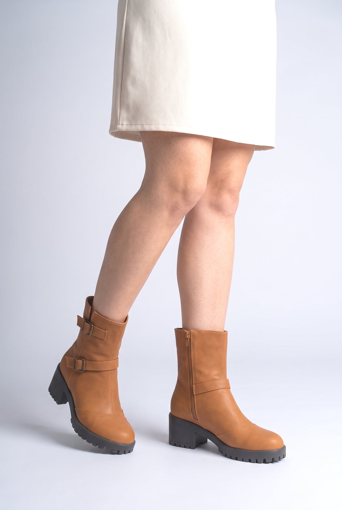 Ankle Boots, worn, shown to scale