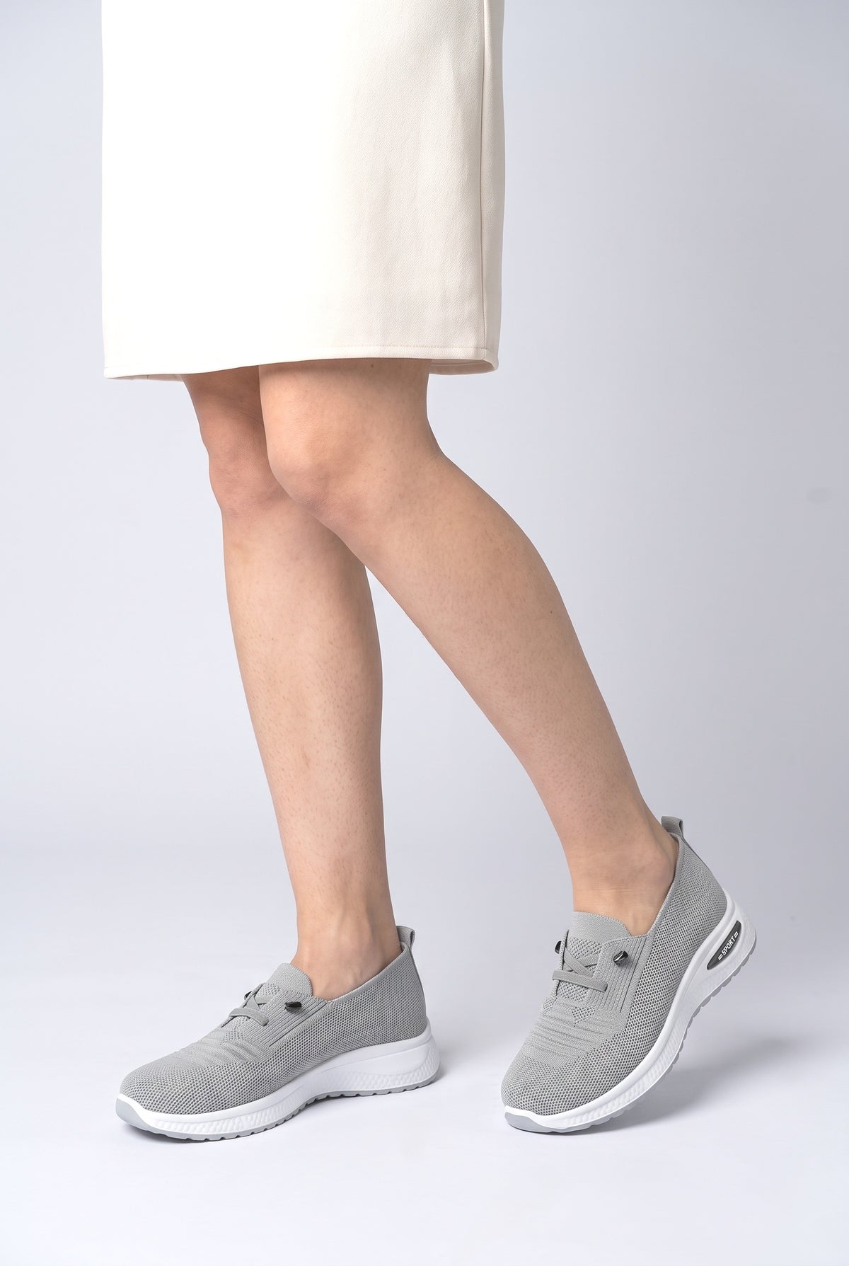 Mesh Chunky Sneakers, worn, shown to scale
