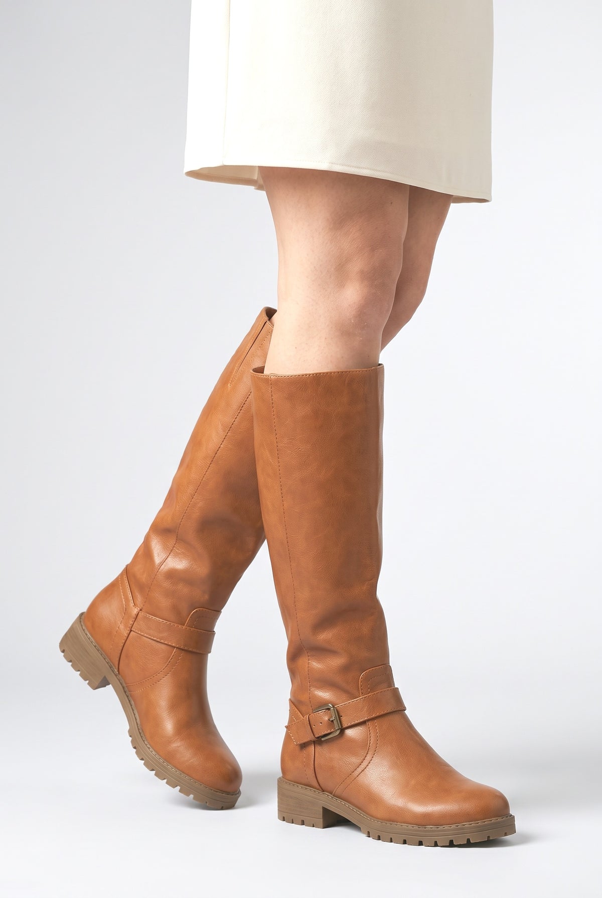 Knee High Boots, worn, shown to scale