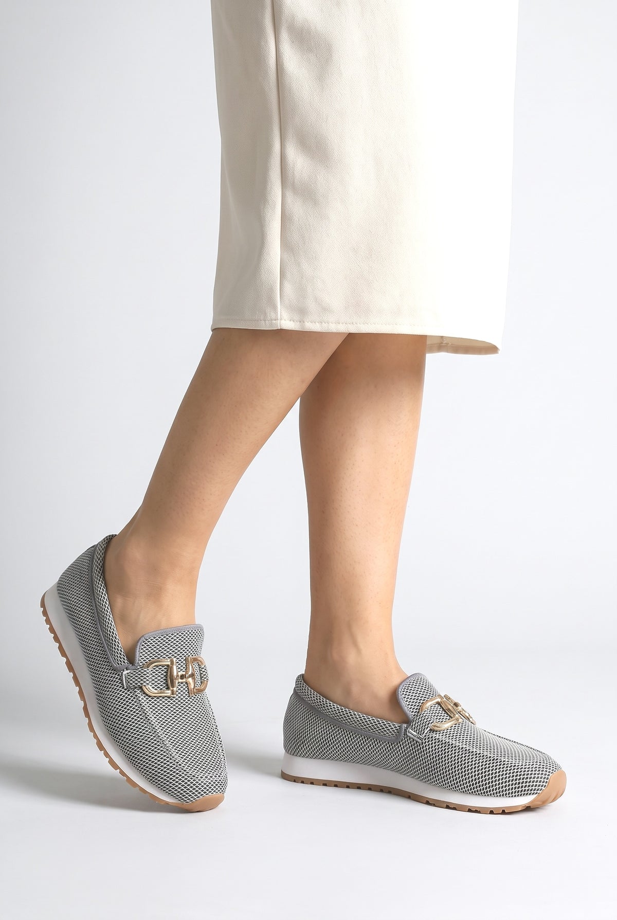 Loafers Women, worn, shown to scale