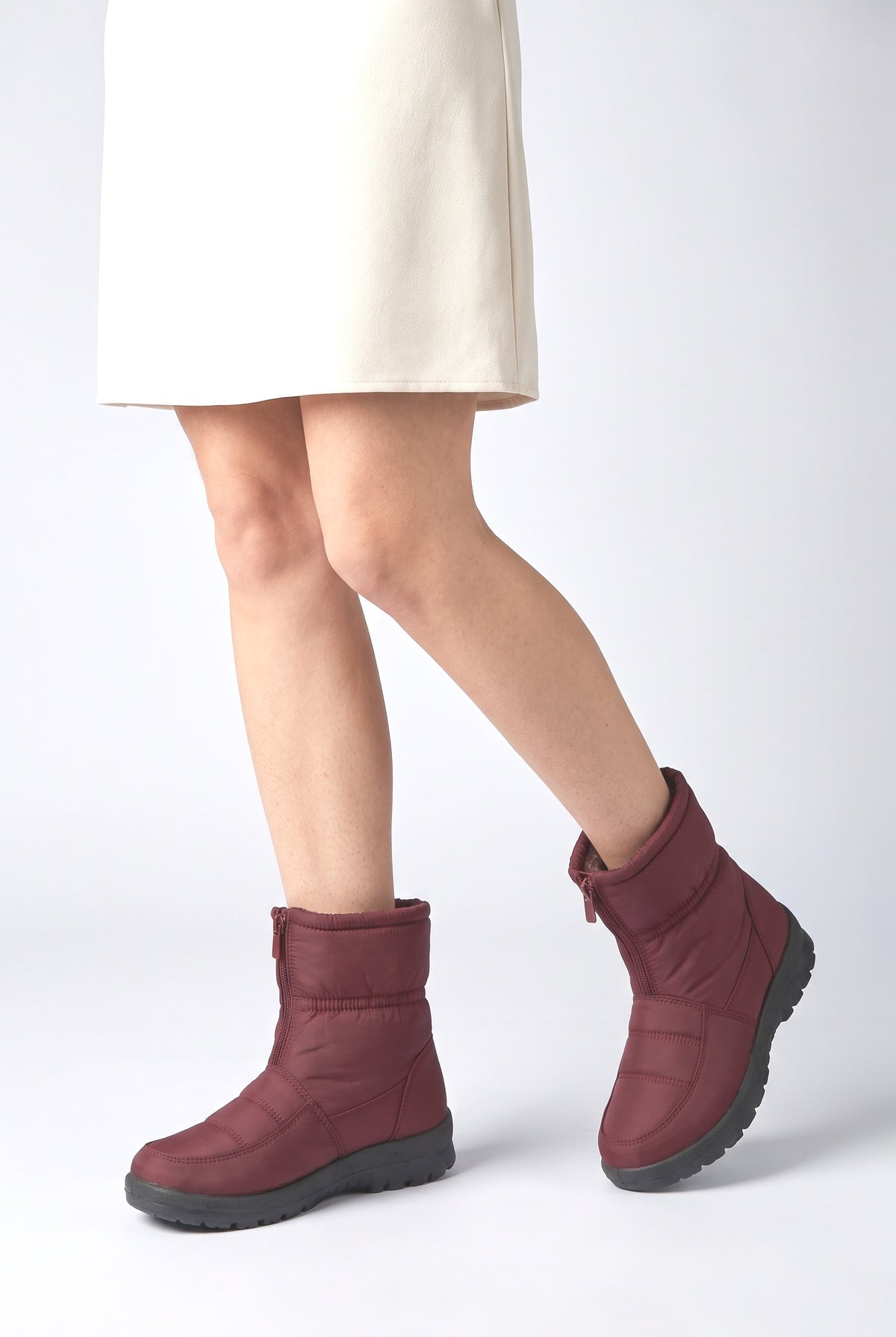 Women's Boots, worn, shown to scale