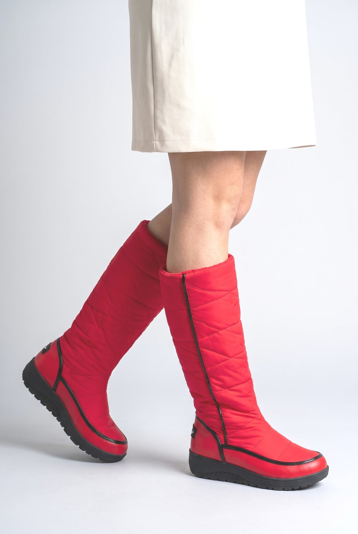 Knee High Boots, worn, shown to scale