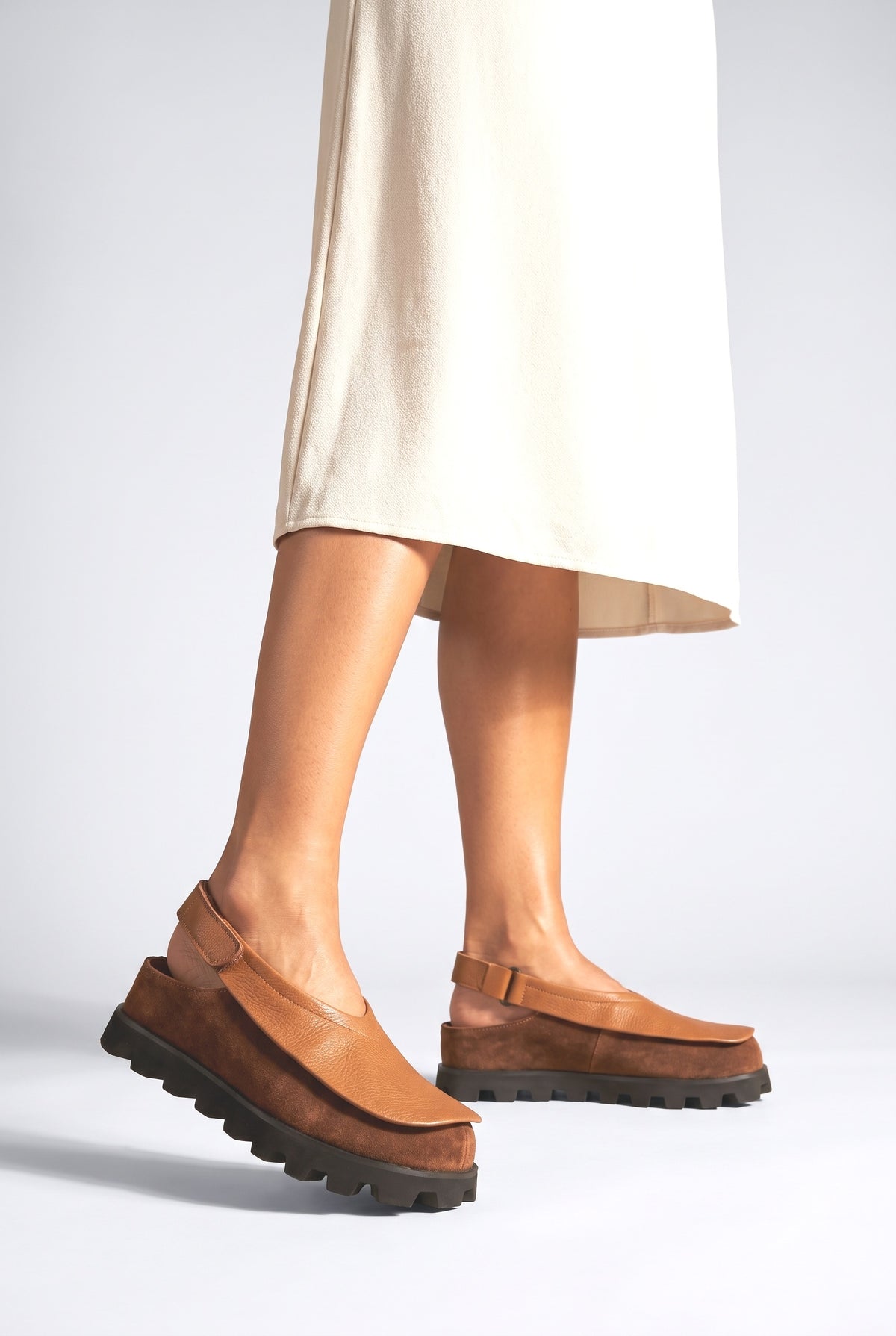 Ballet Flats, worn, shown to scale
