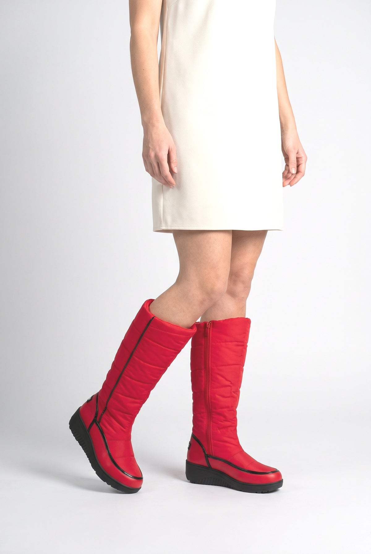 Knee High Boots, worn, shown to scale