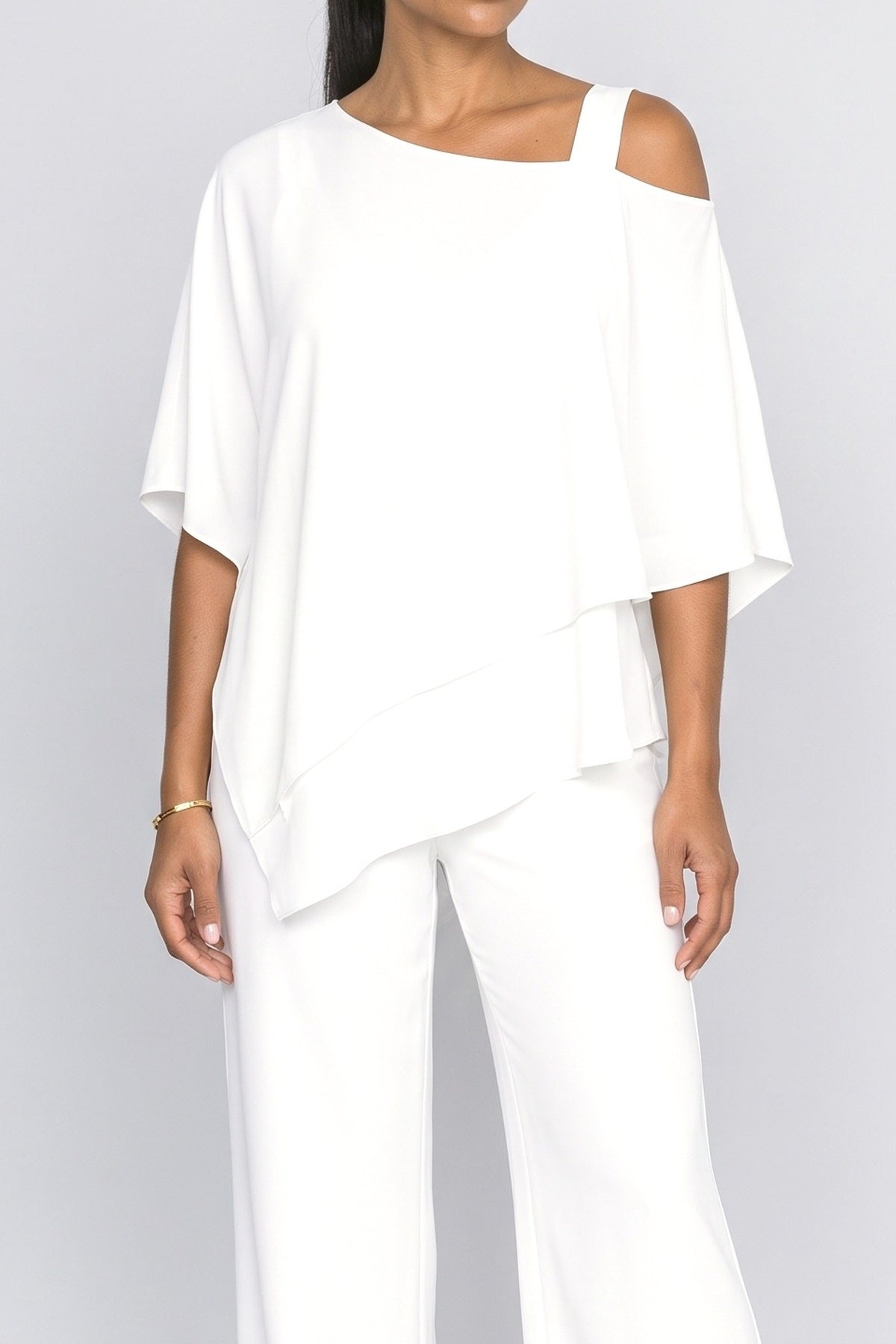 Asymmetric Two Piece Outfit, fabric detail