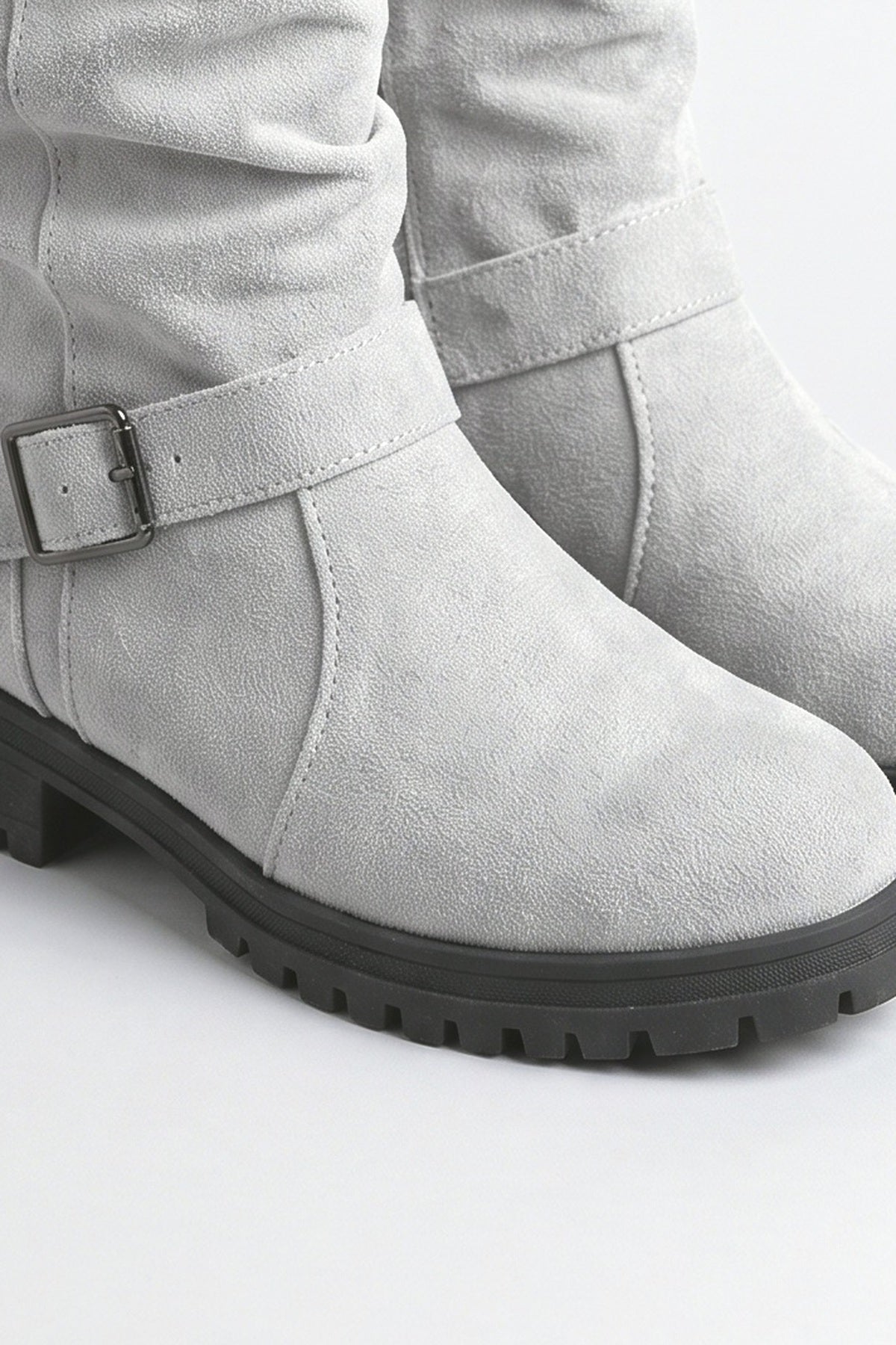 Ribbed Women's Boots, fabric detail