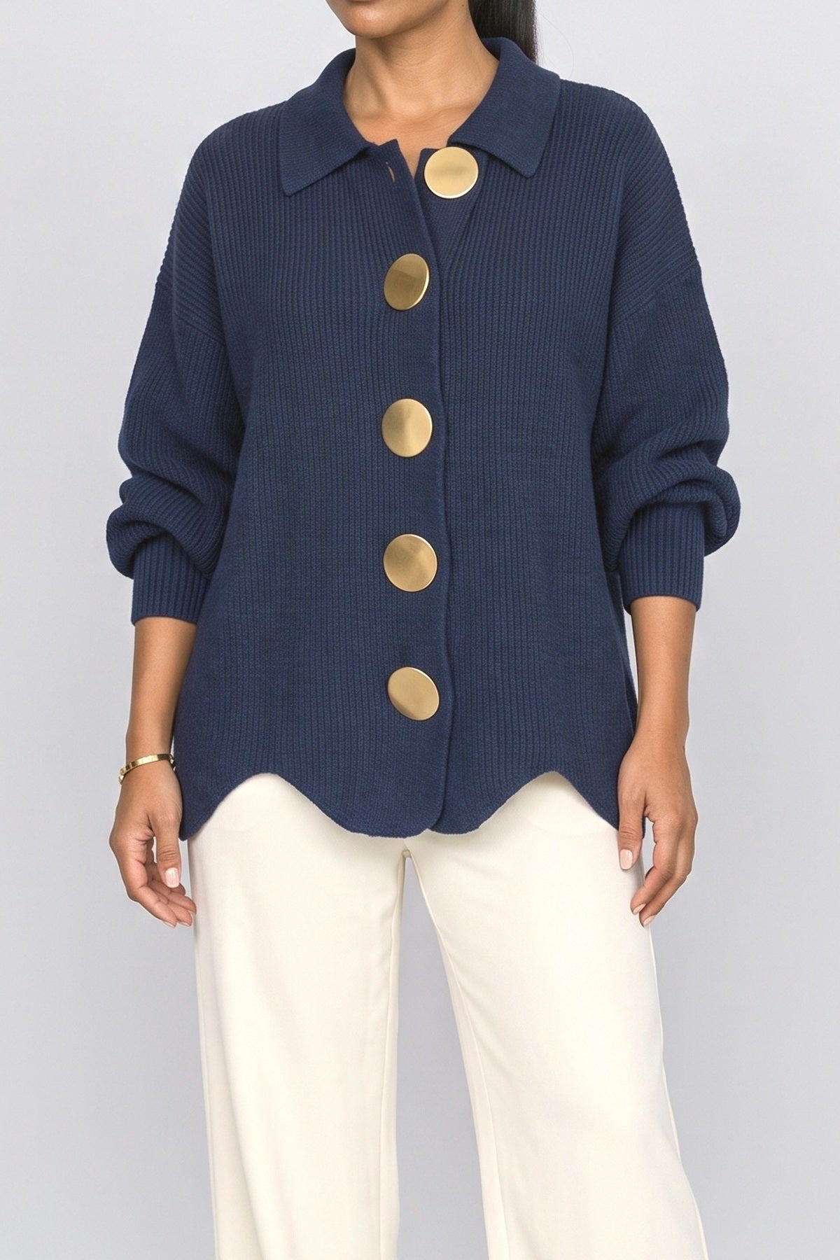 Oversized Knit Cardigan, fabric detail