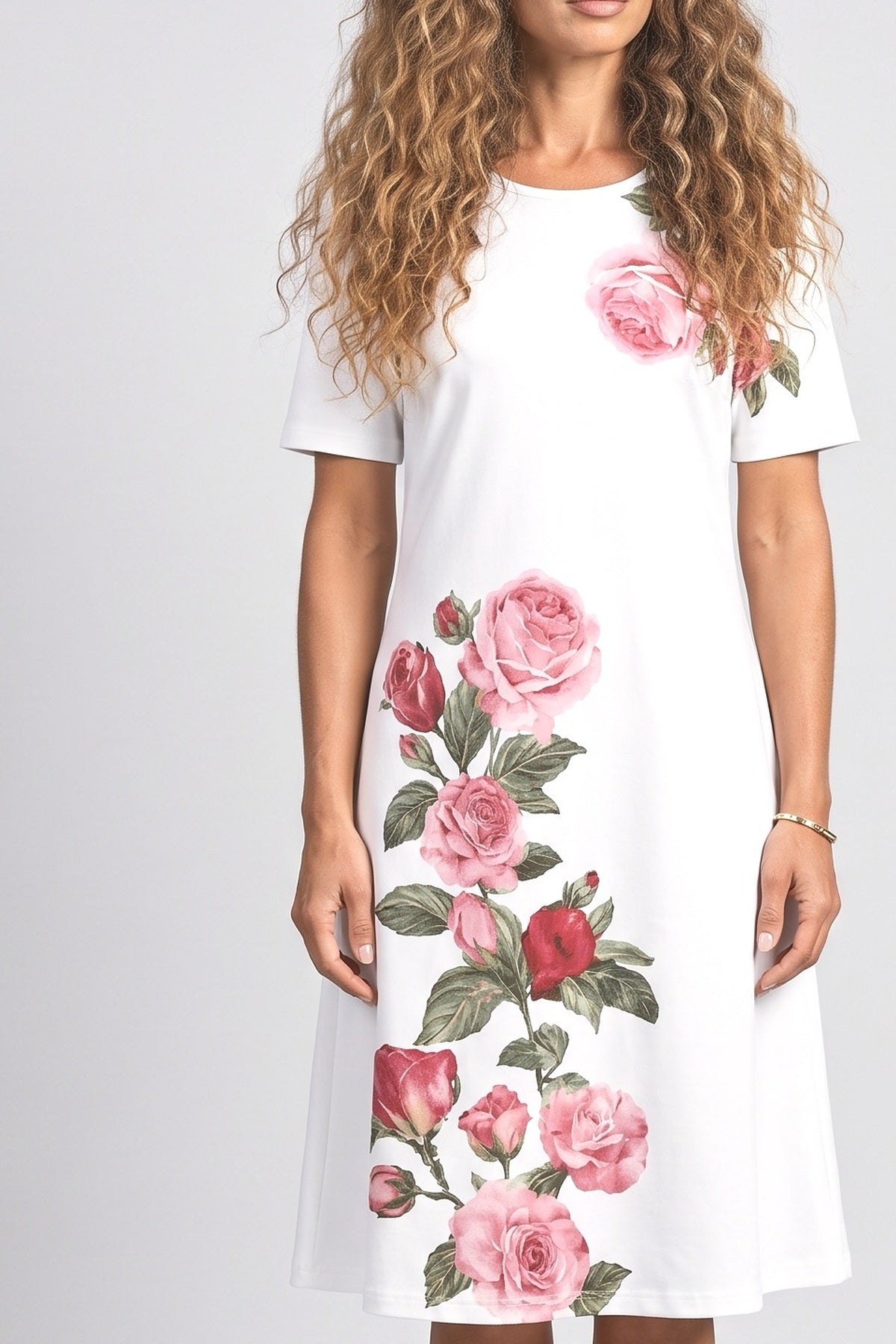 A-Line Midi Dress, fabric detail