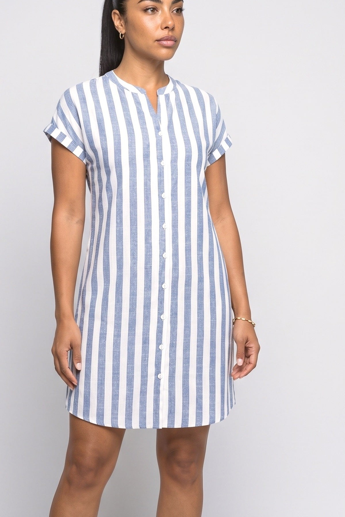 Striped Summer Dress, fabric detail