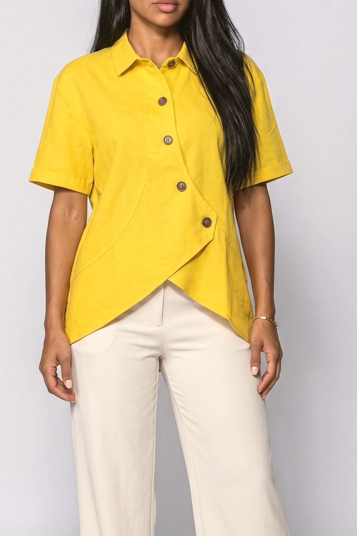 Asymmetric Blouse, fabric detail