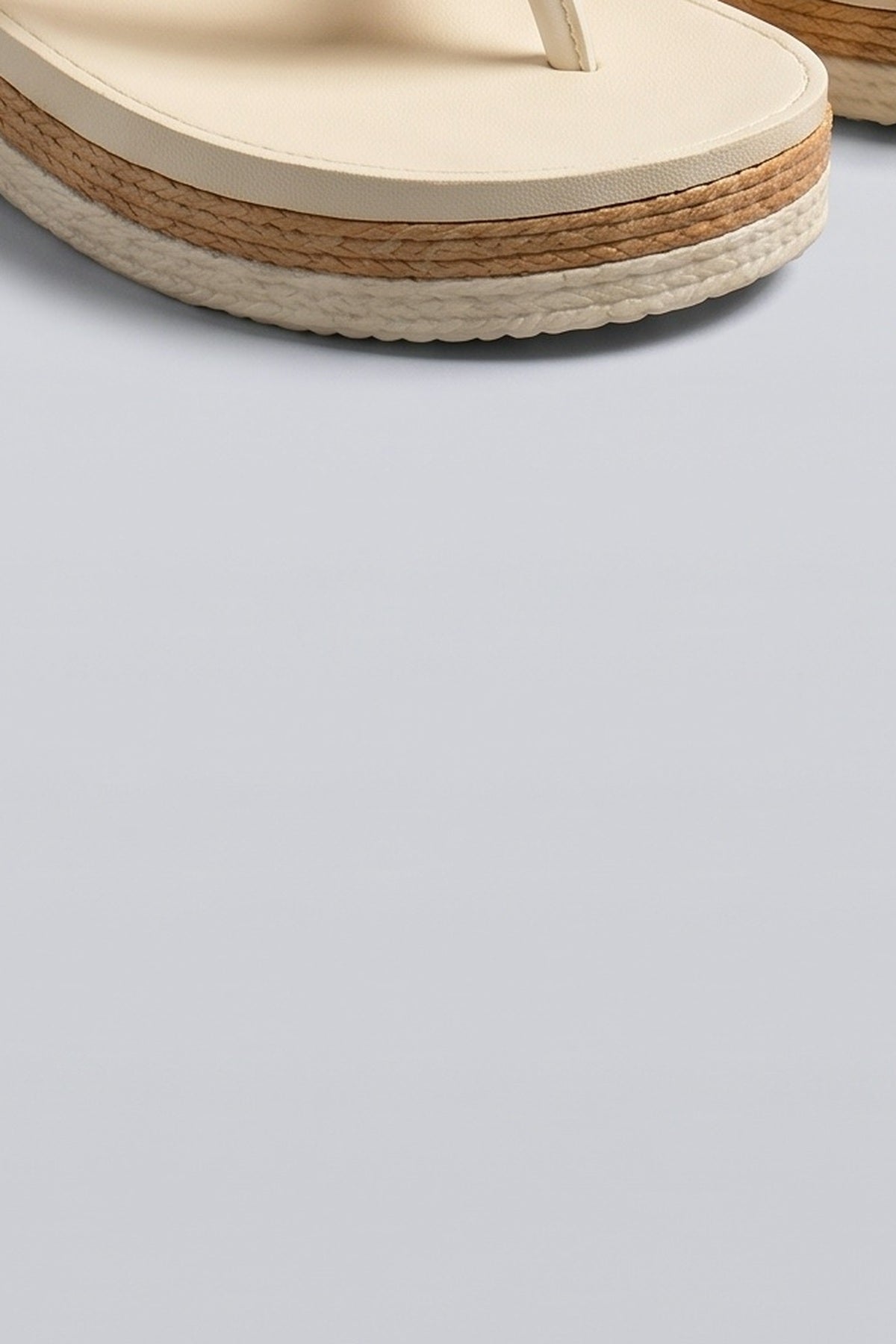 Platform Sandals, fabric detail
