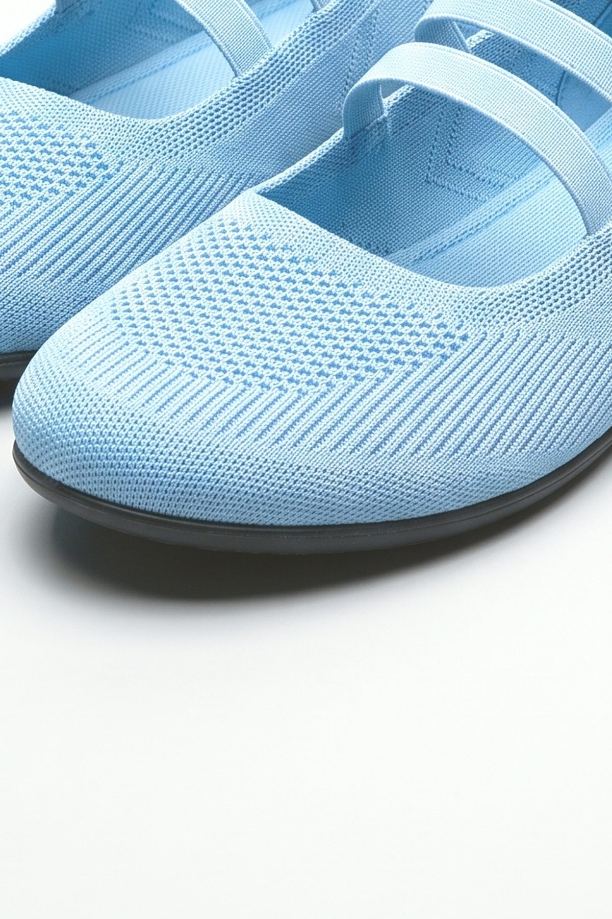 Knit Ballet Flats, fabric detail