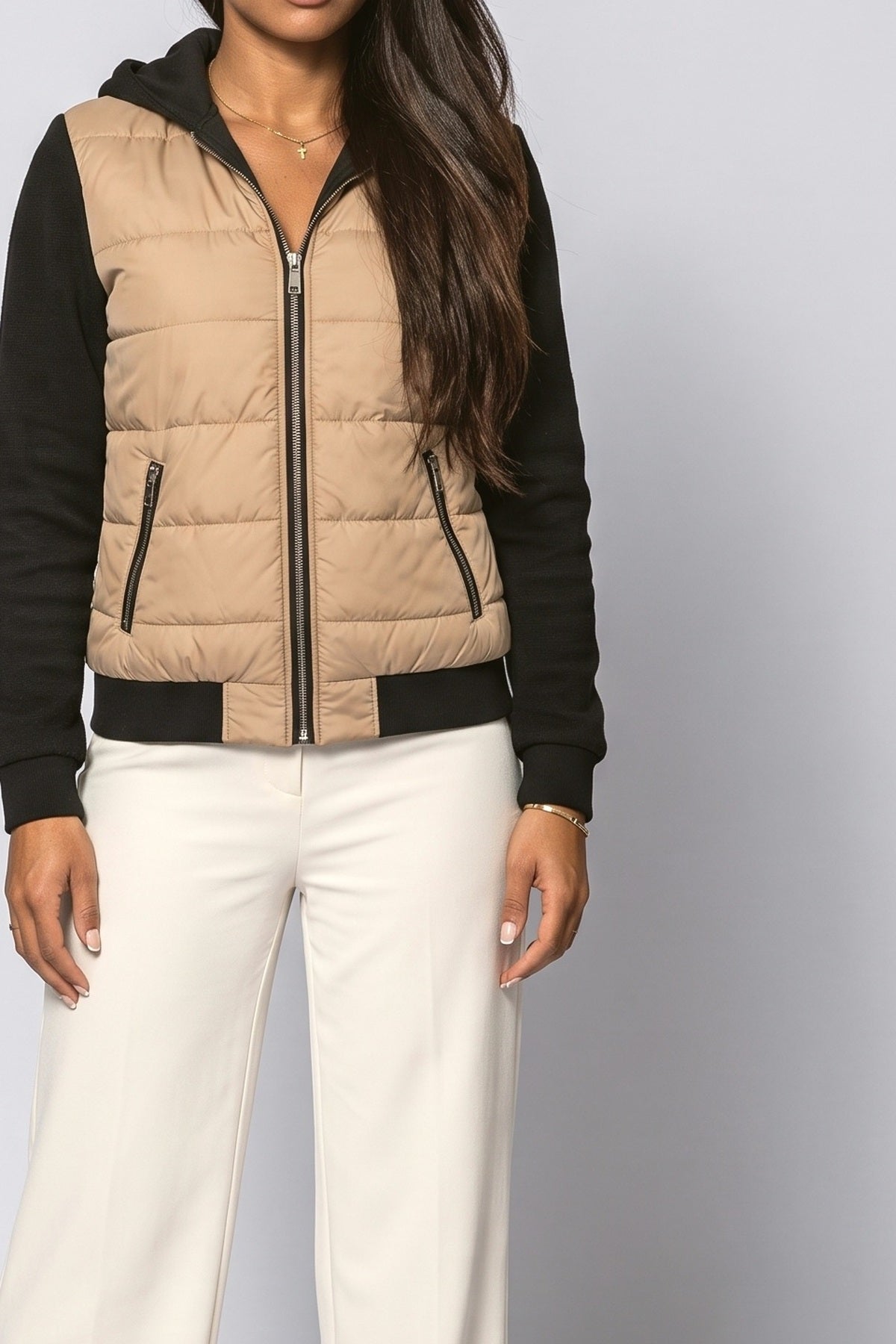 Knit Bomber Jacket, fabric detail