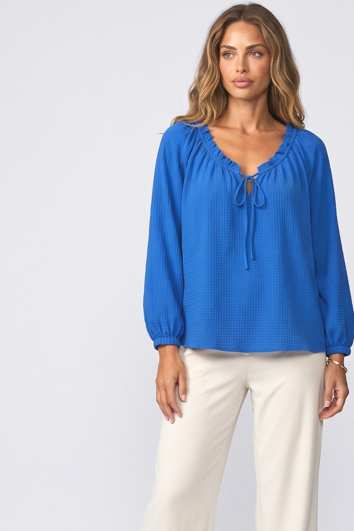 Ruffle Blouse, fabric detail
