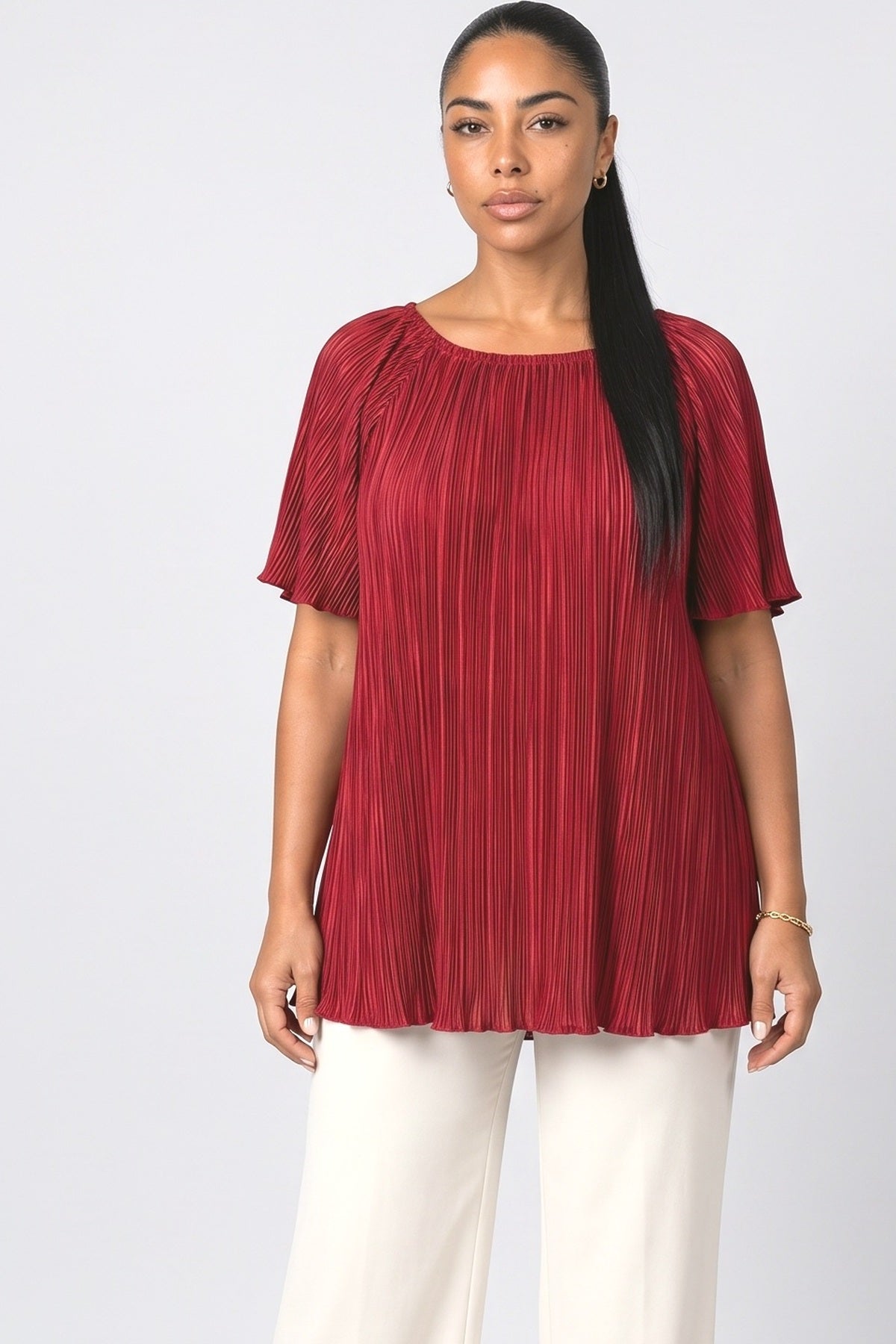 Pleated Blouse, fabric detail