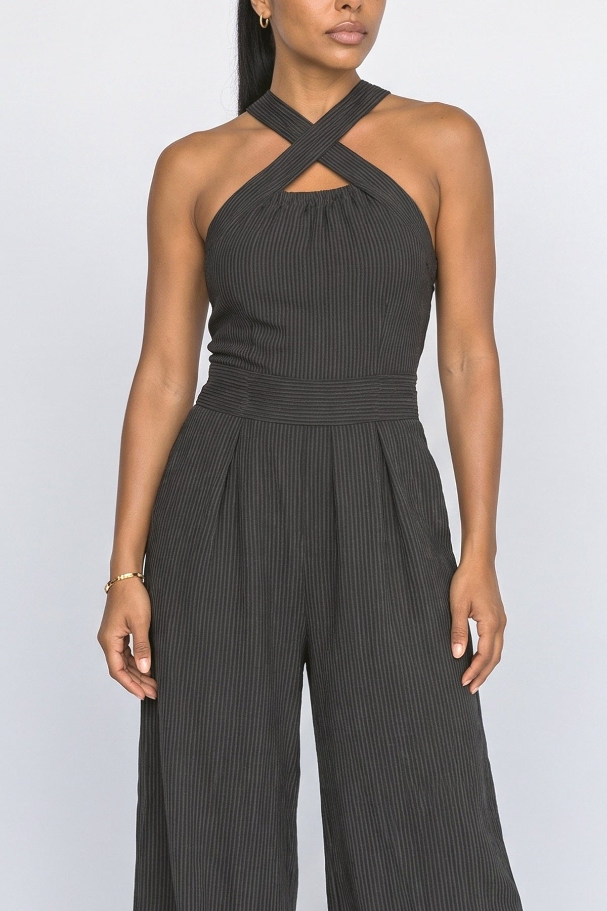 Halter Neck Jumpsuit, fabric detail