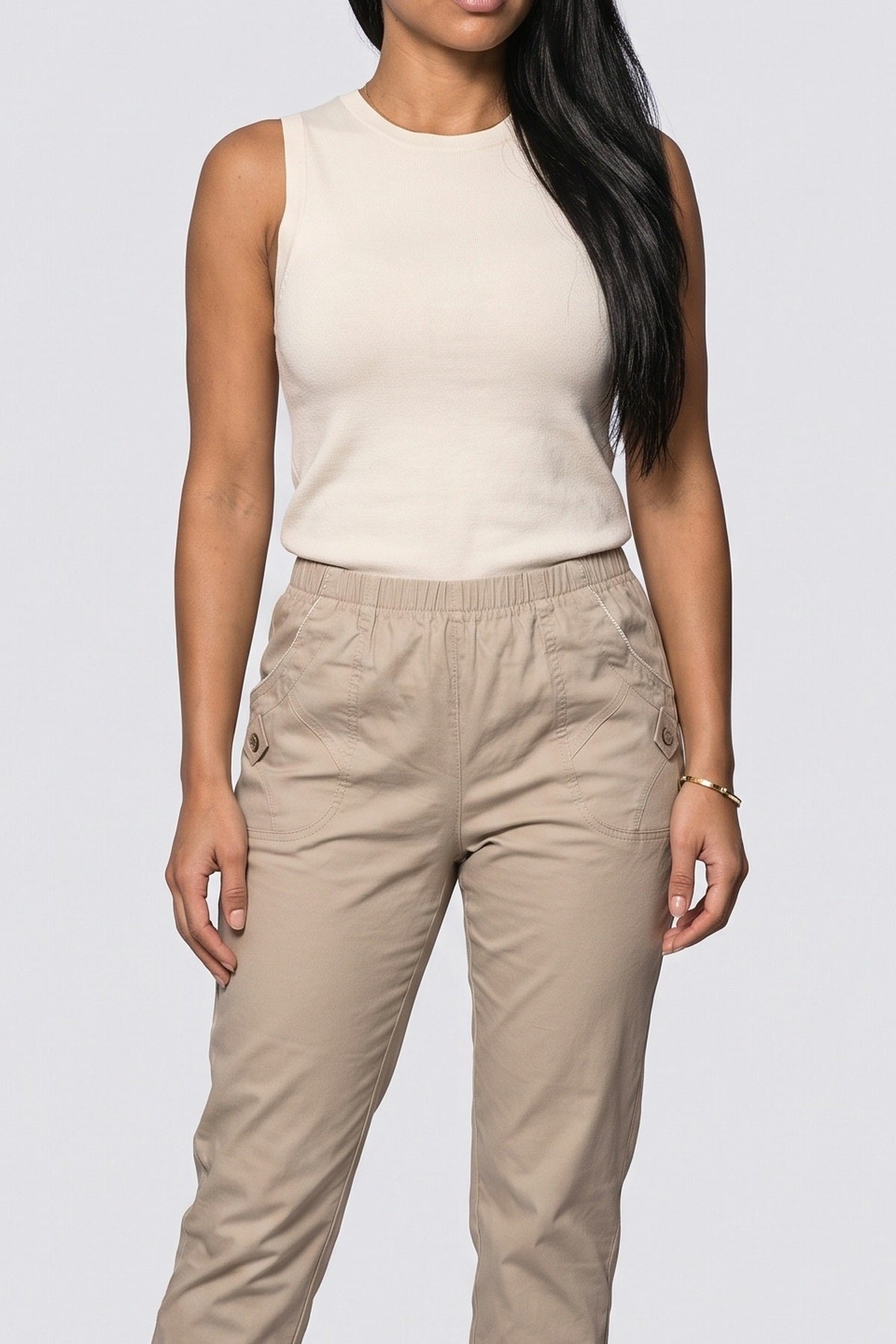 Striped Wide Leg Pants, fabric detail
