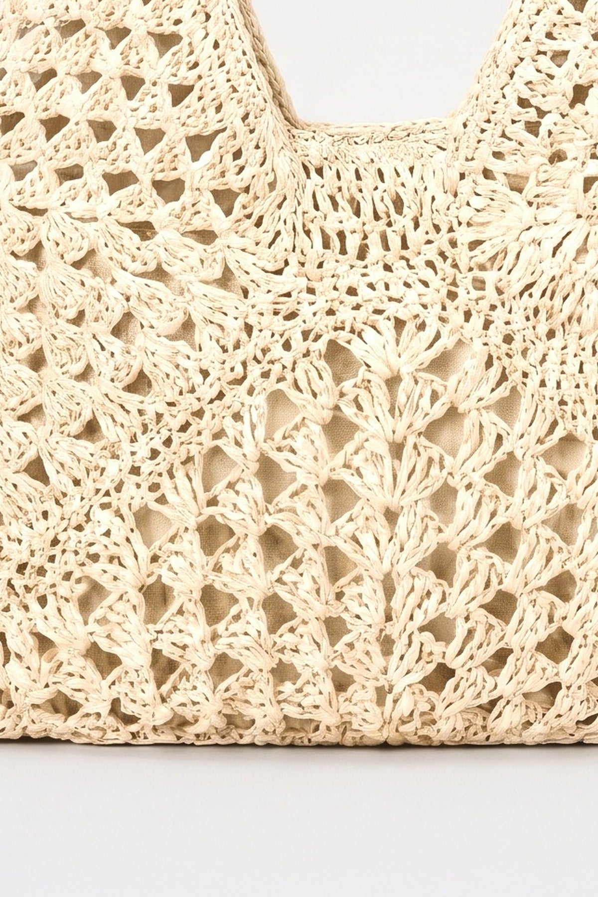 Crochet Tote Bag, fabric detail