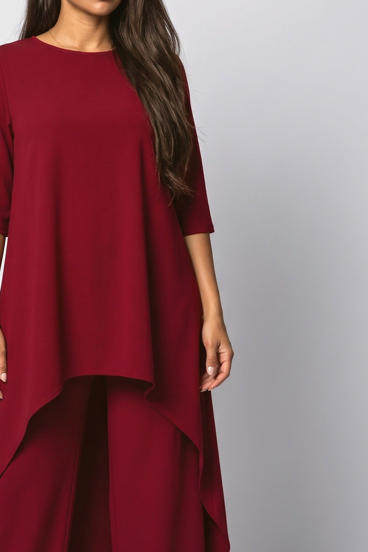 Asymmetric Two Piece Outfit, fabric detail